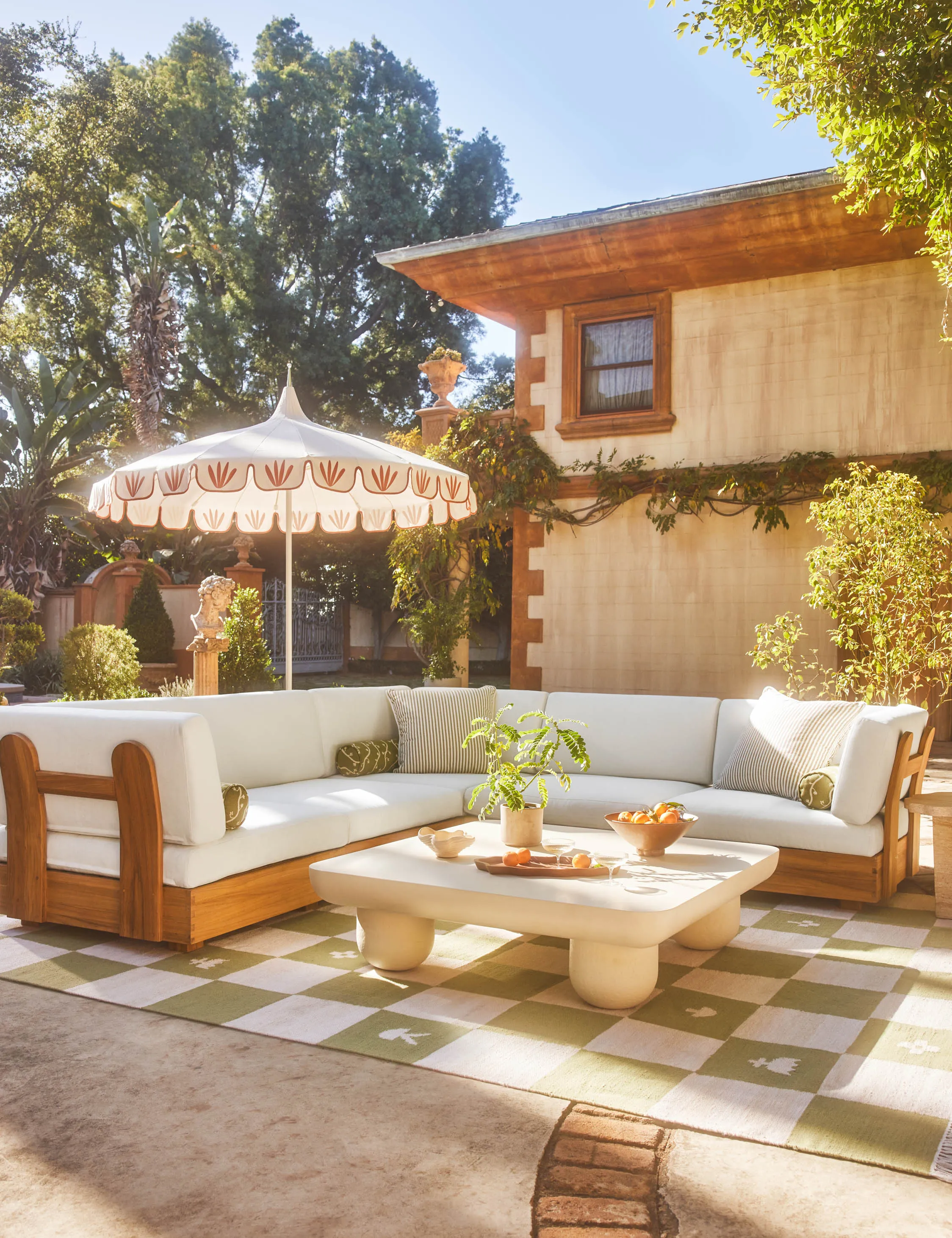 Abbot Outdoor Modular Corner Sectional Sofa by Sarah Sherman Samuel Lulu and Georgia