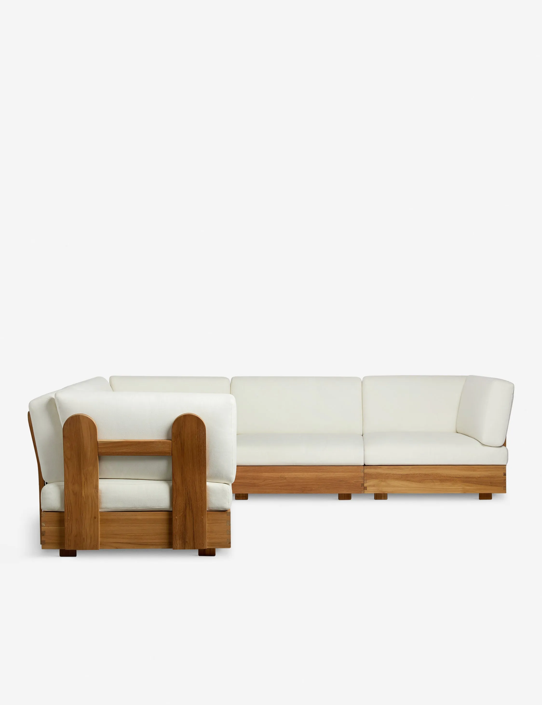 Abbot Outdoor Modular Corner Sectional Sofa by Sarah Sherman Samuel Lulu and Georgia