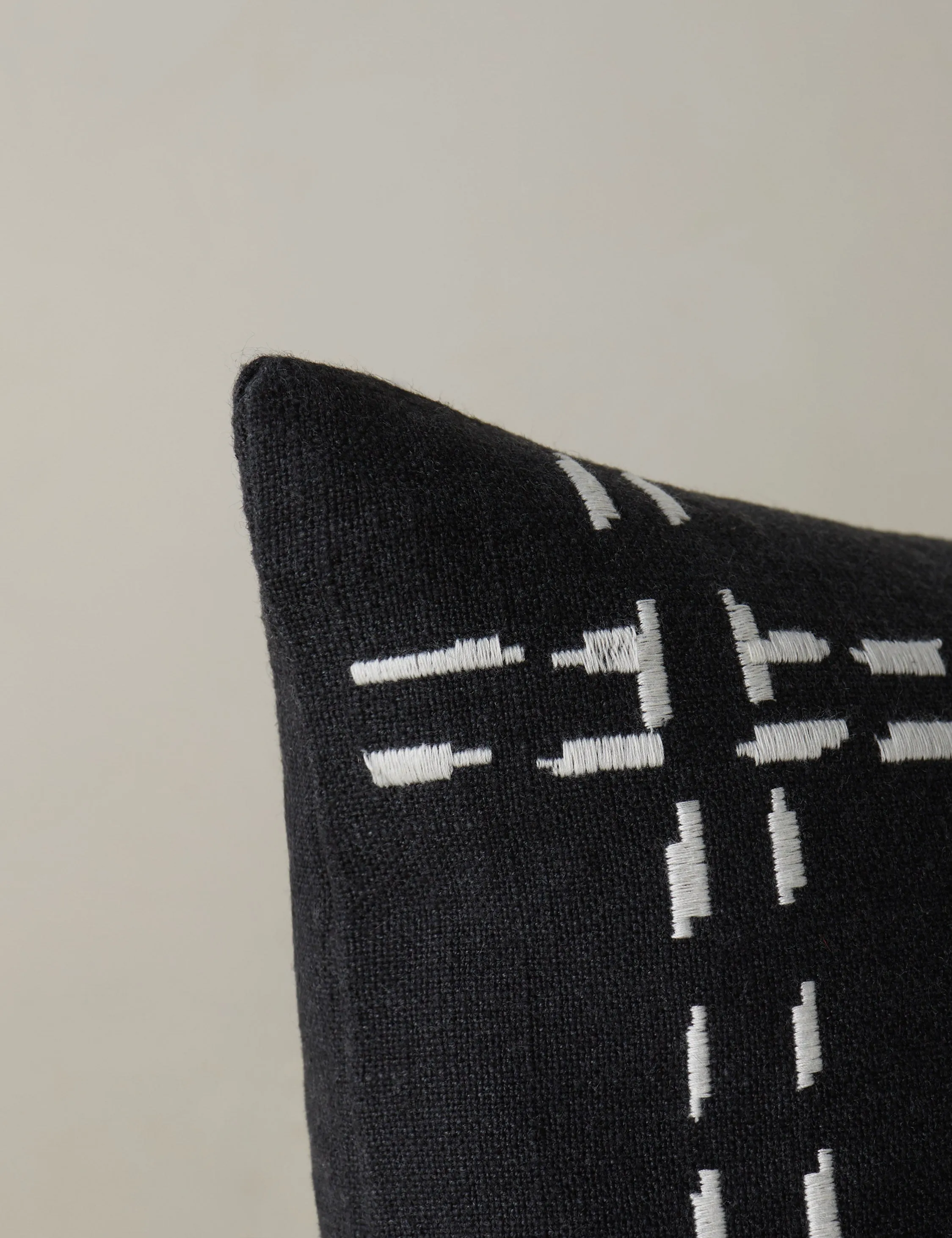 Accord Embroidered Pillow by Élan Byrd Lulu and Georgia