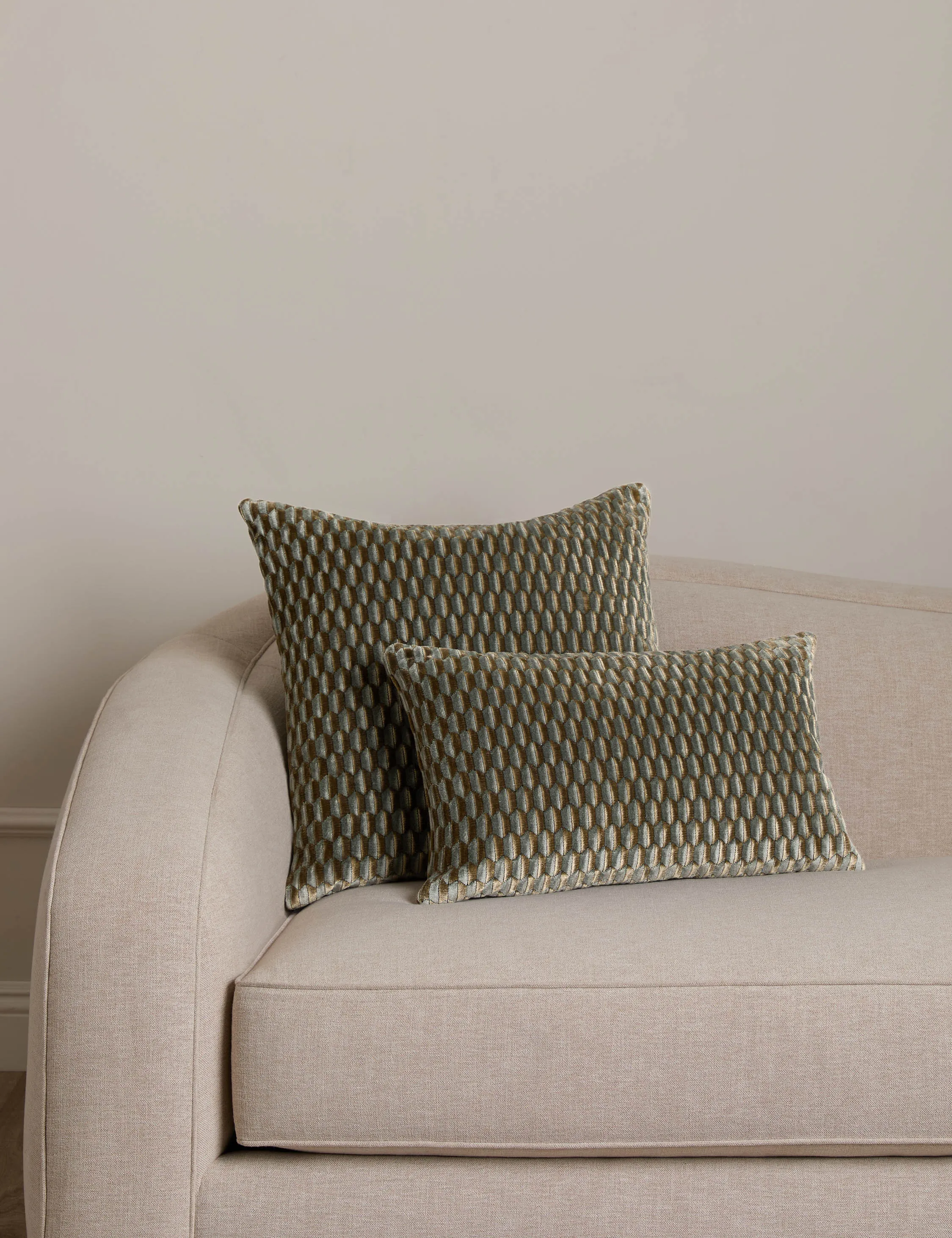 Allegra Velvet Pillow by Scalamandre Lulu and Georgia