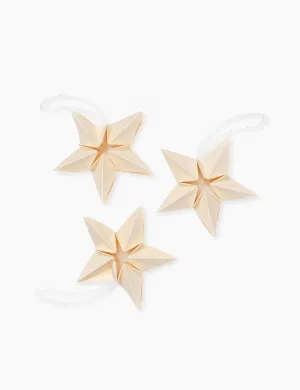Amanda Paper Star Ornaments (Set of 3) by Ferm Living Lulu and Georgia