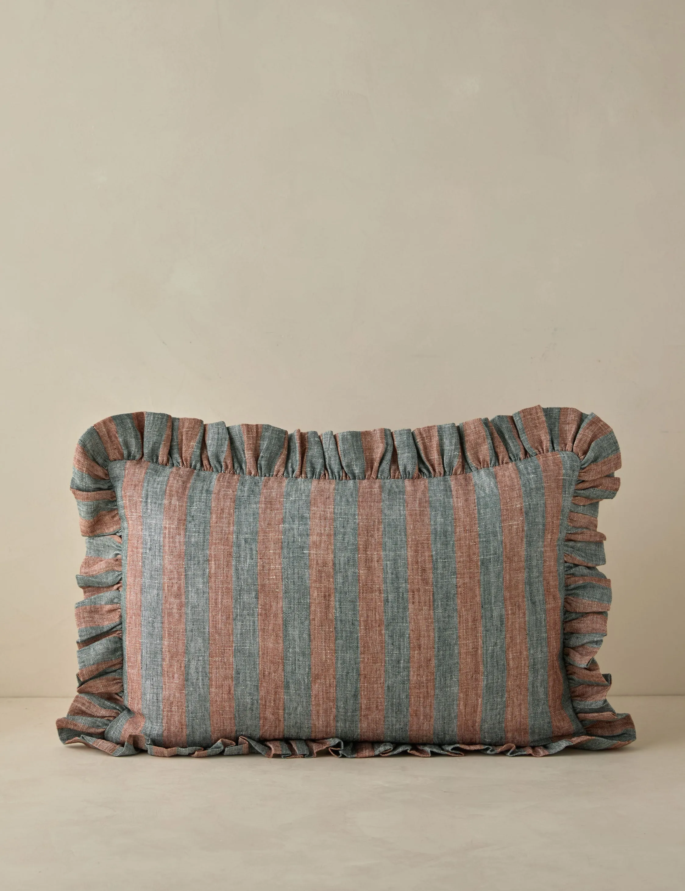 Amaroso Linen Ruffle Pillow Lulu and Georgia