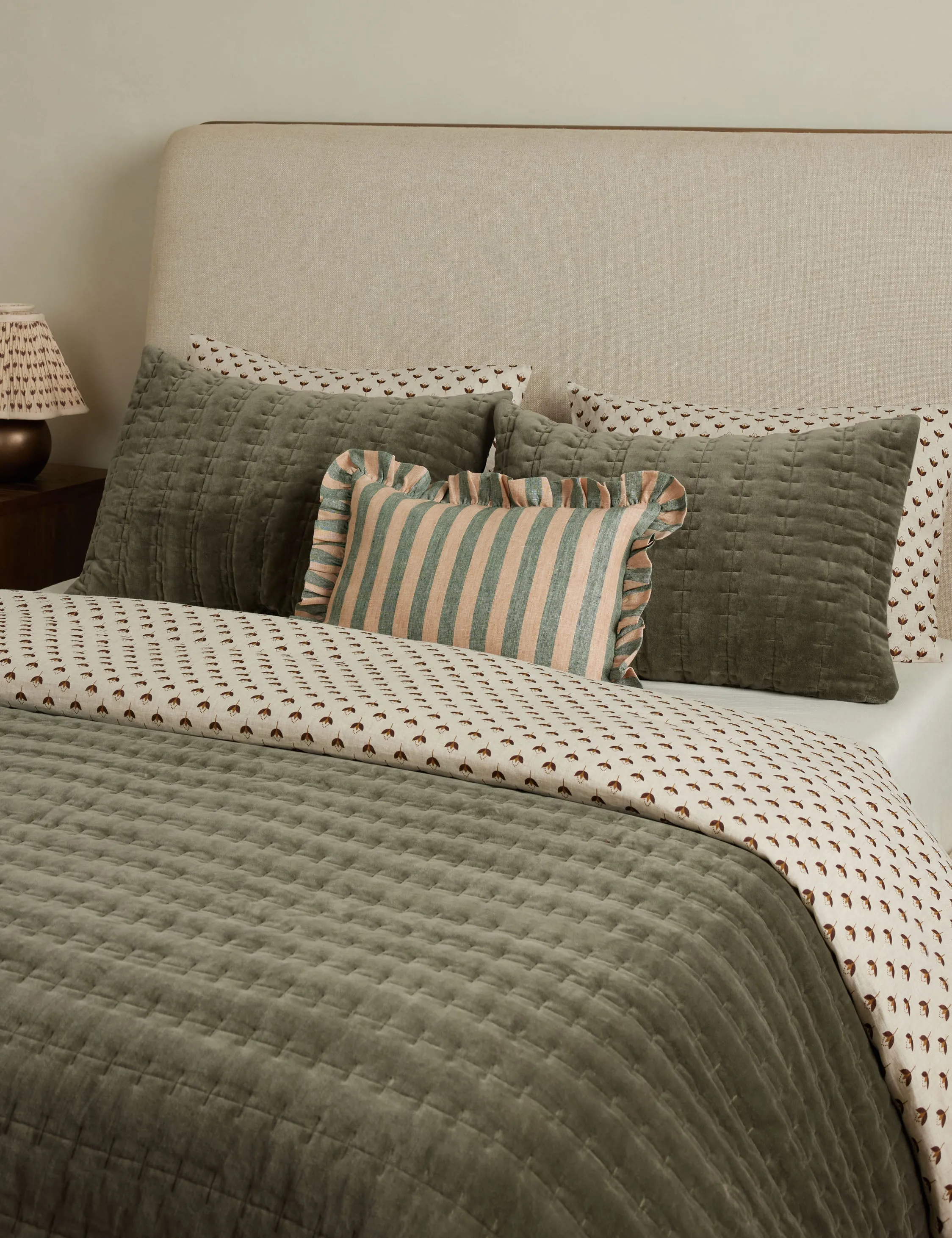 Amaroso Linen Ruffle Pillow Lulu and Georgia