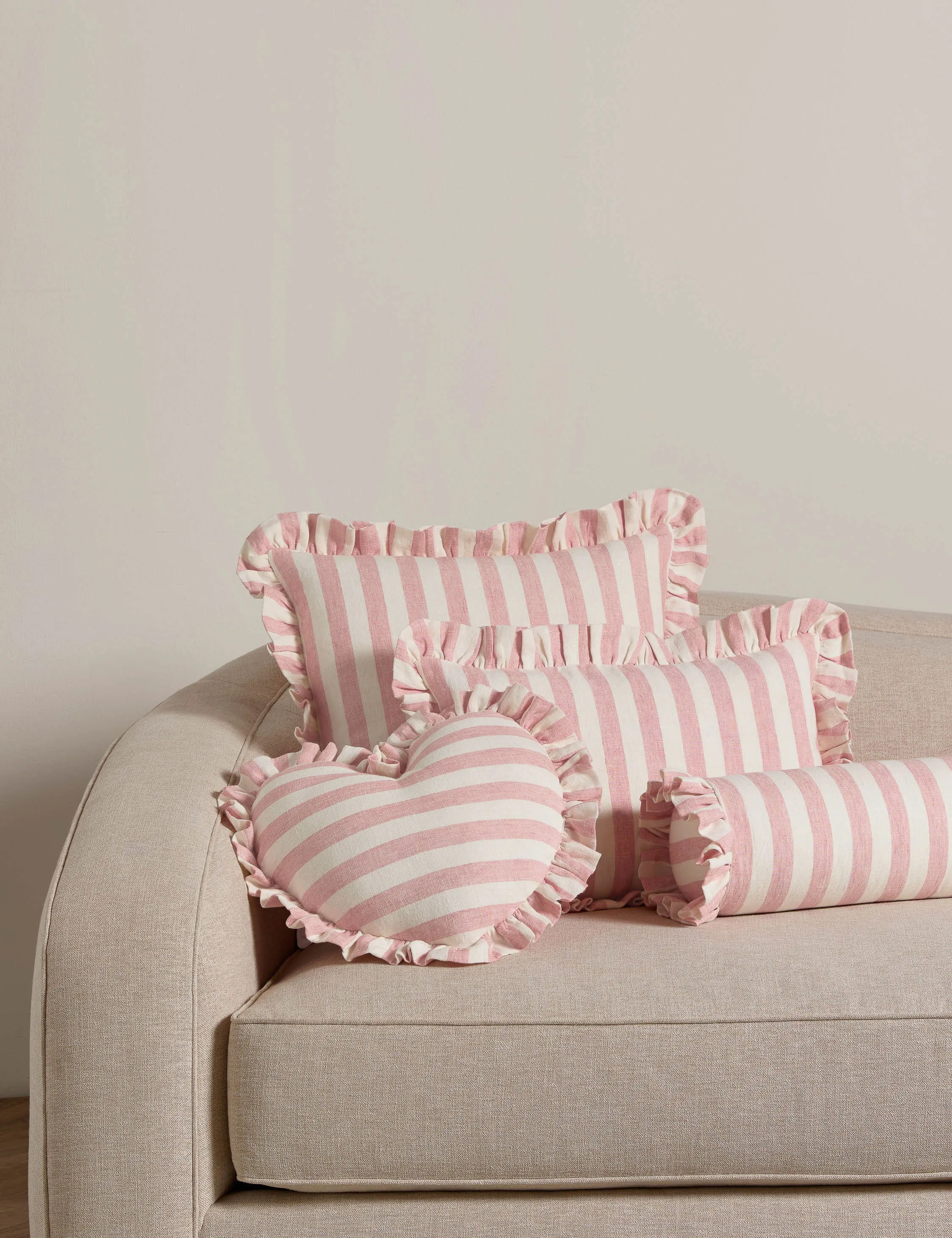 Amaroso Linen Ruffle Pillow Lulu and Georgia