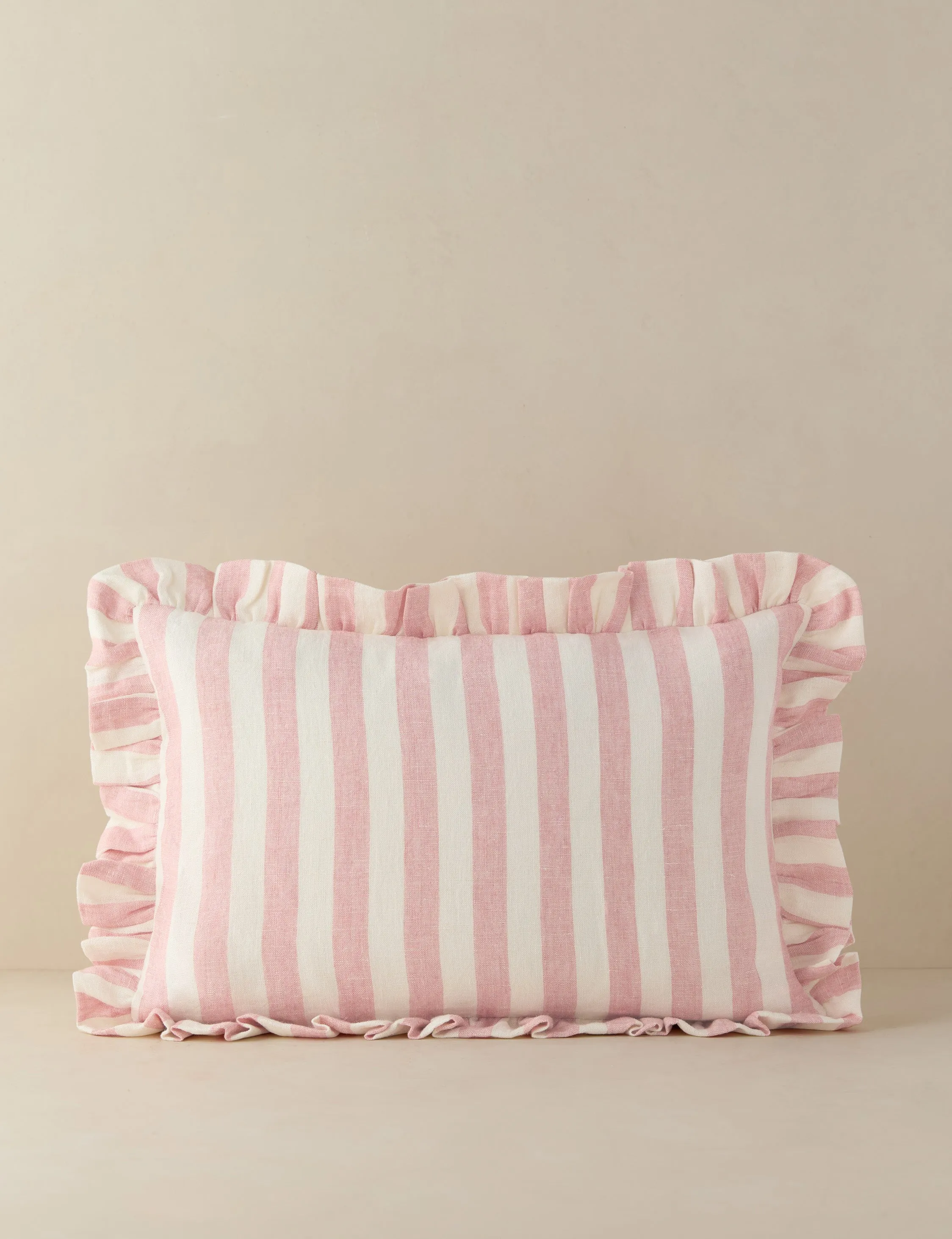 Amaroso Linen Ruffle Pillow Lulu and Georgia