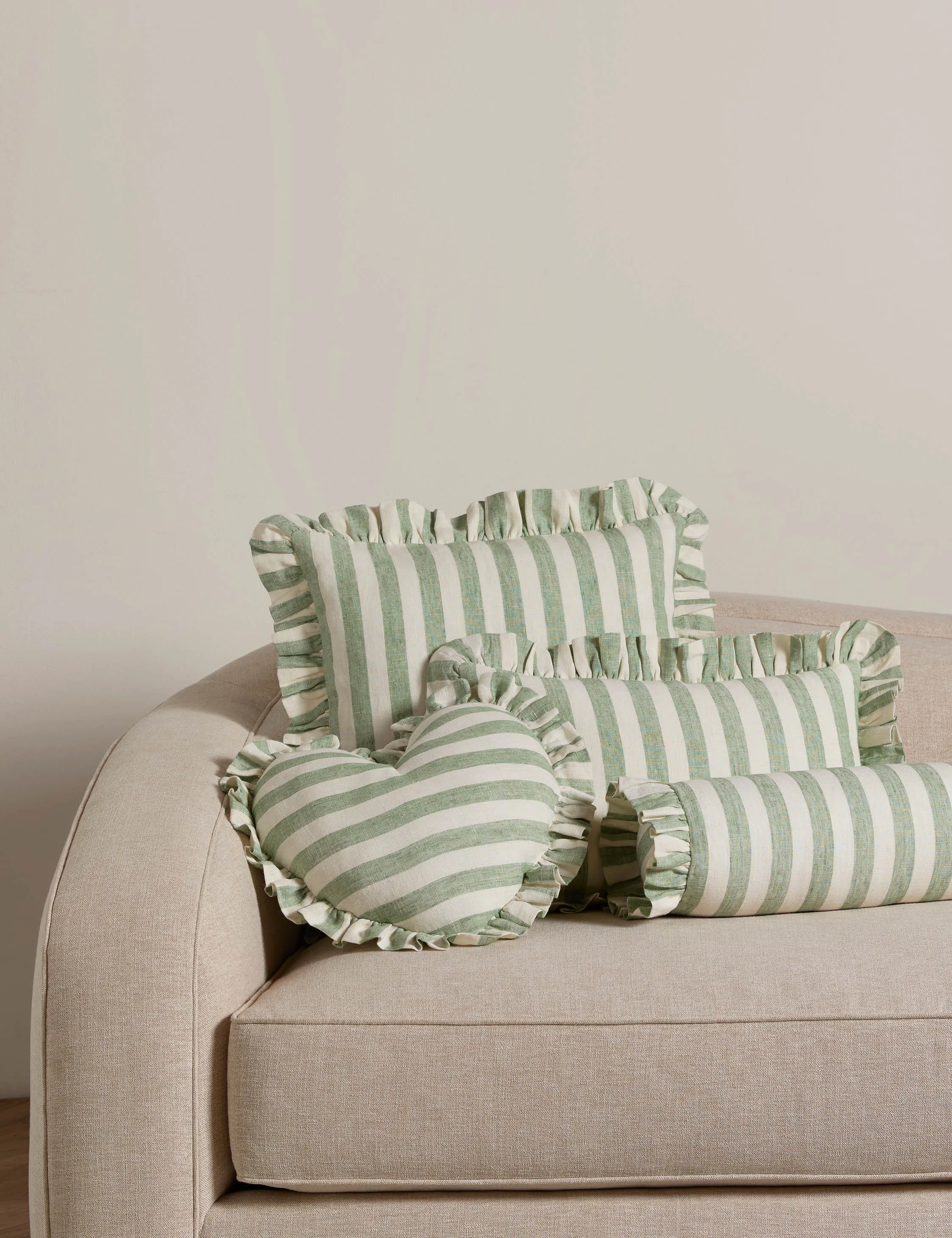 Amaroso Linen Ruffle Pillow Lulu and Georgia