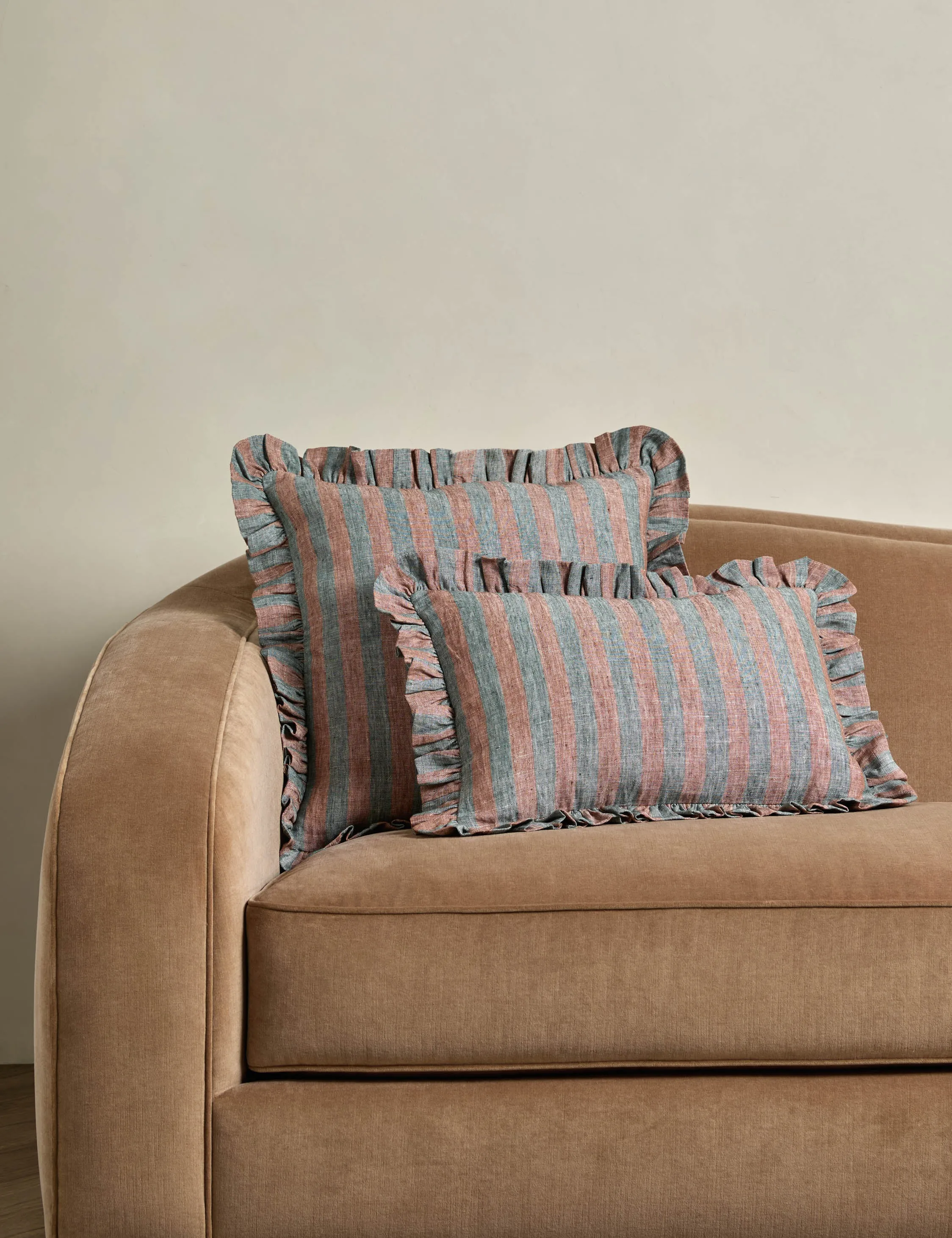 Amaroso Linen Ruffle Pillow Lulu and Georgia
