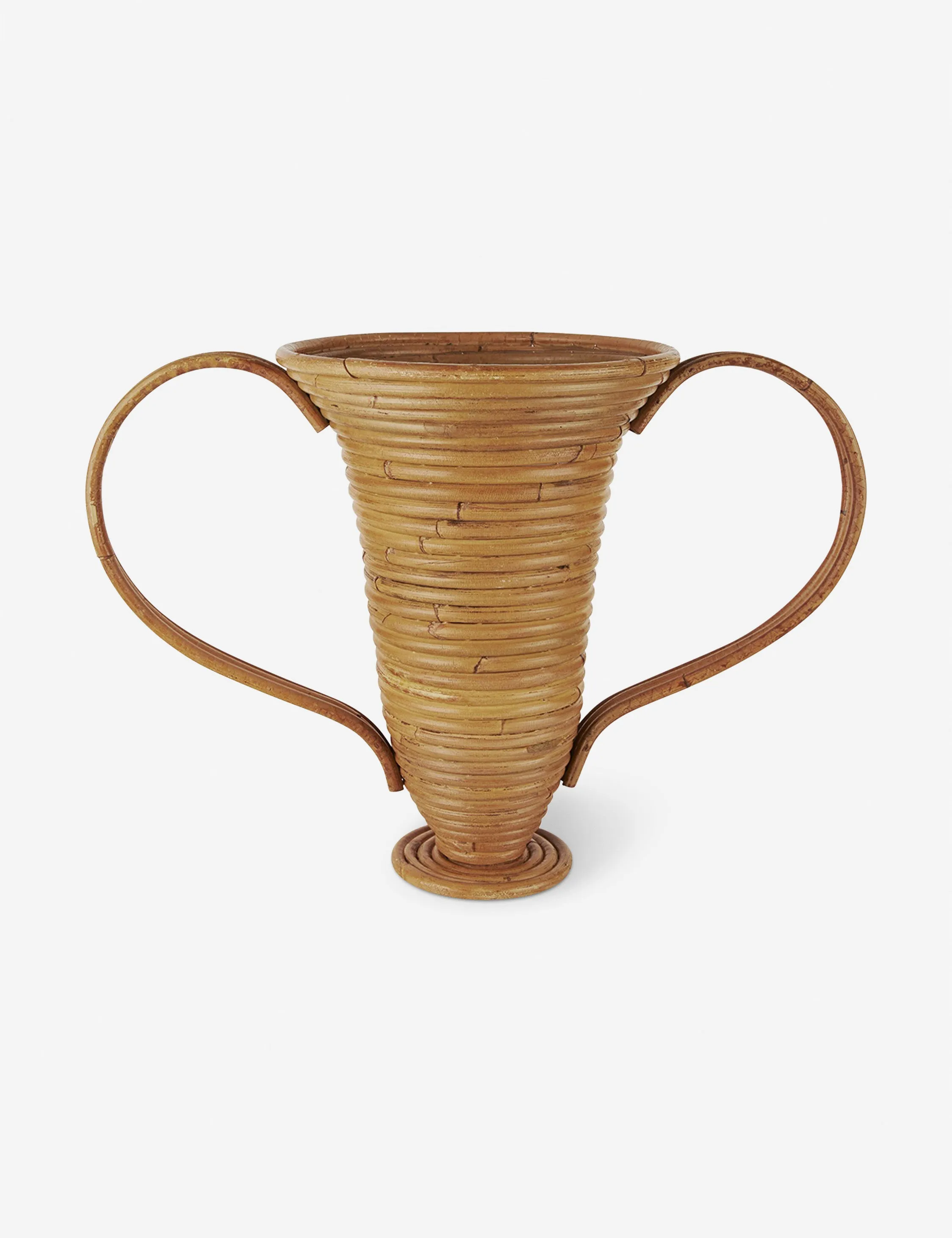 Amphora Decorative Rattan Vase by Ferm Living Lulu and Georgia
