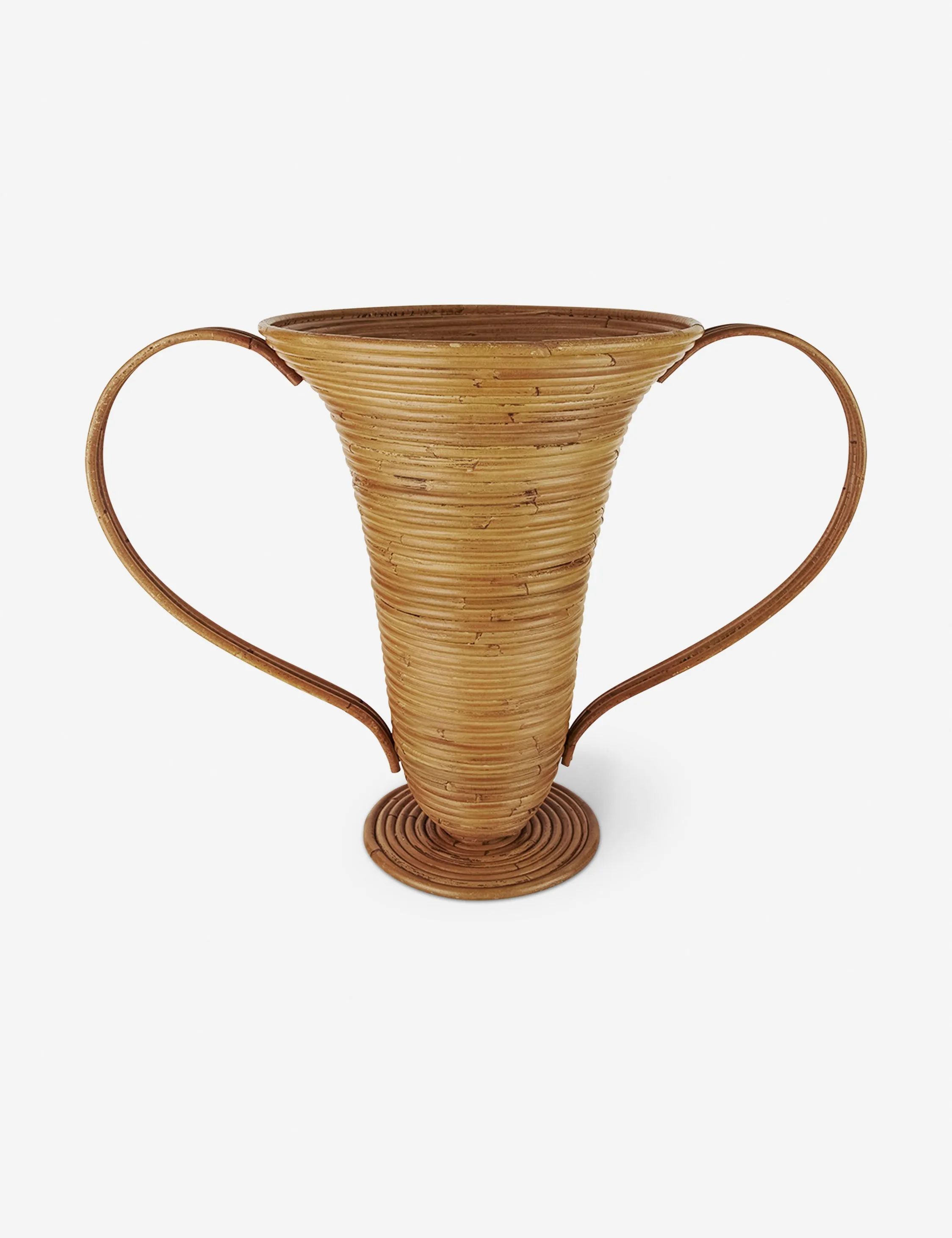 Amphora Decorative Rattan Vase by Ferm Living Lulu and Georgia