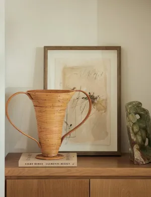 Amphora Decorative Rattan Vase by Ferm Living Lulu and Georgia