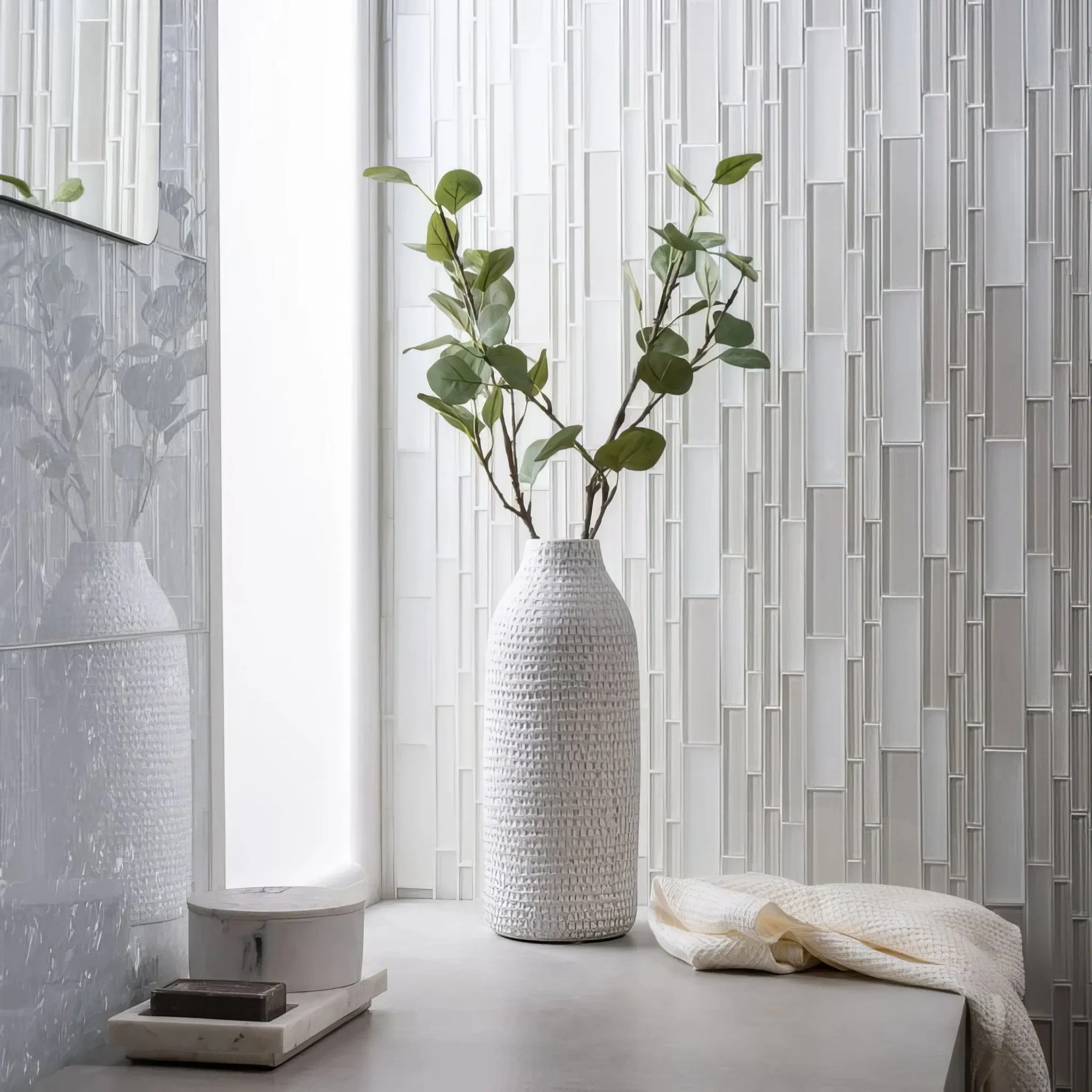 Arctic Crushed Pearl Decorative Glass