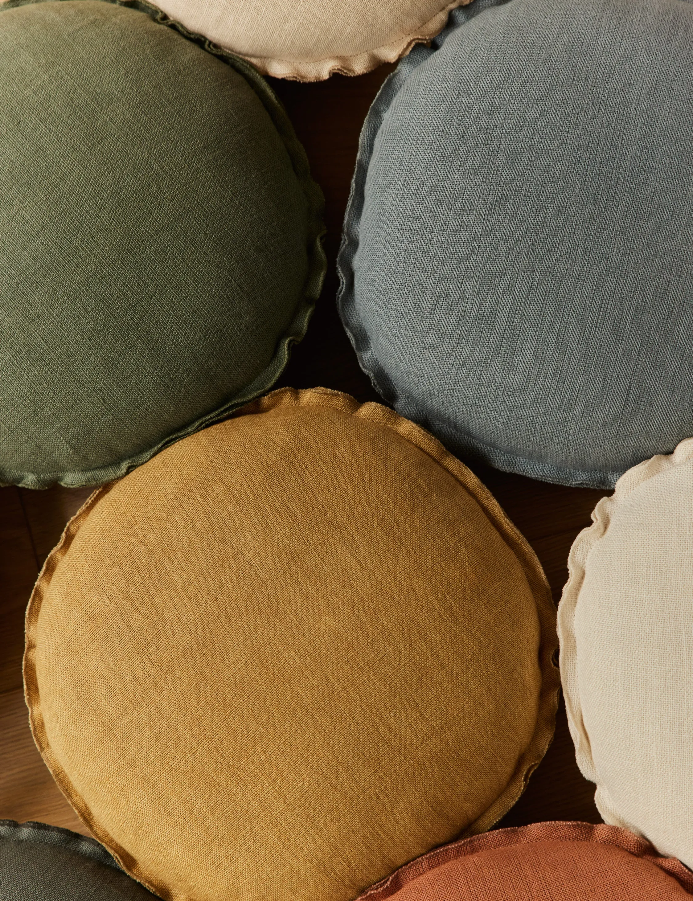 Arlo Linen Round Pillow Lulu and Georgia