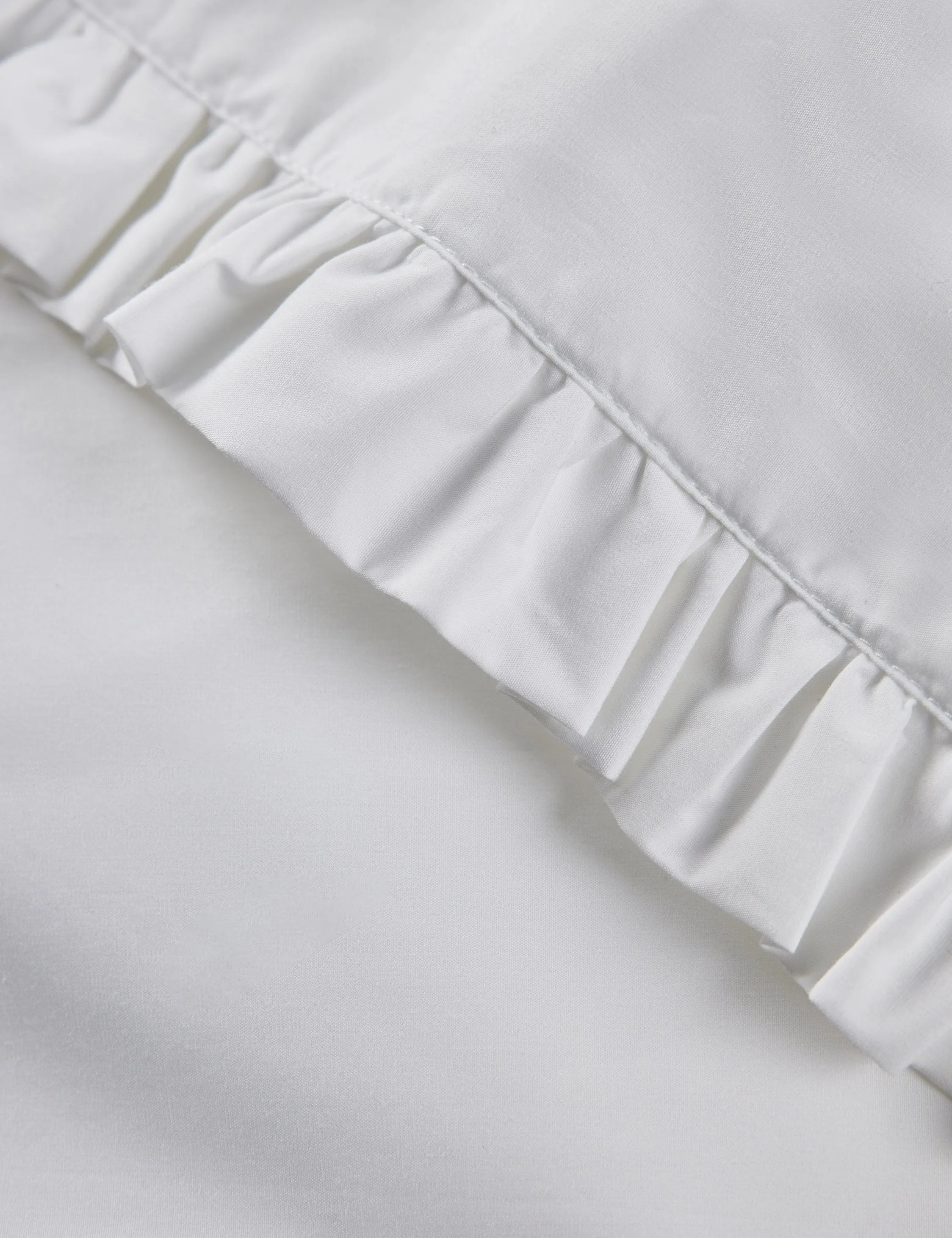 Audrey Ruffle Cotton Percale Sheet Set by Pom Pom at Home Lulu and Georgia