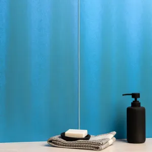 Aurora Borealis Aqua Decorative Frosted Glass