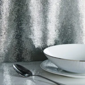Aurora Borealis Dark Silver Decorative Glass