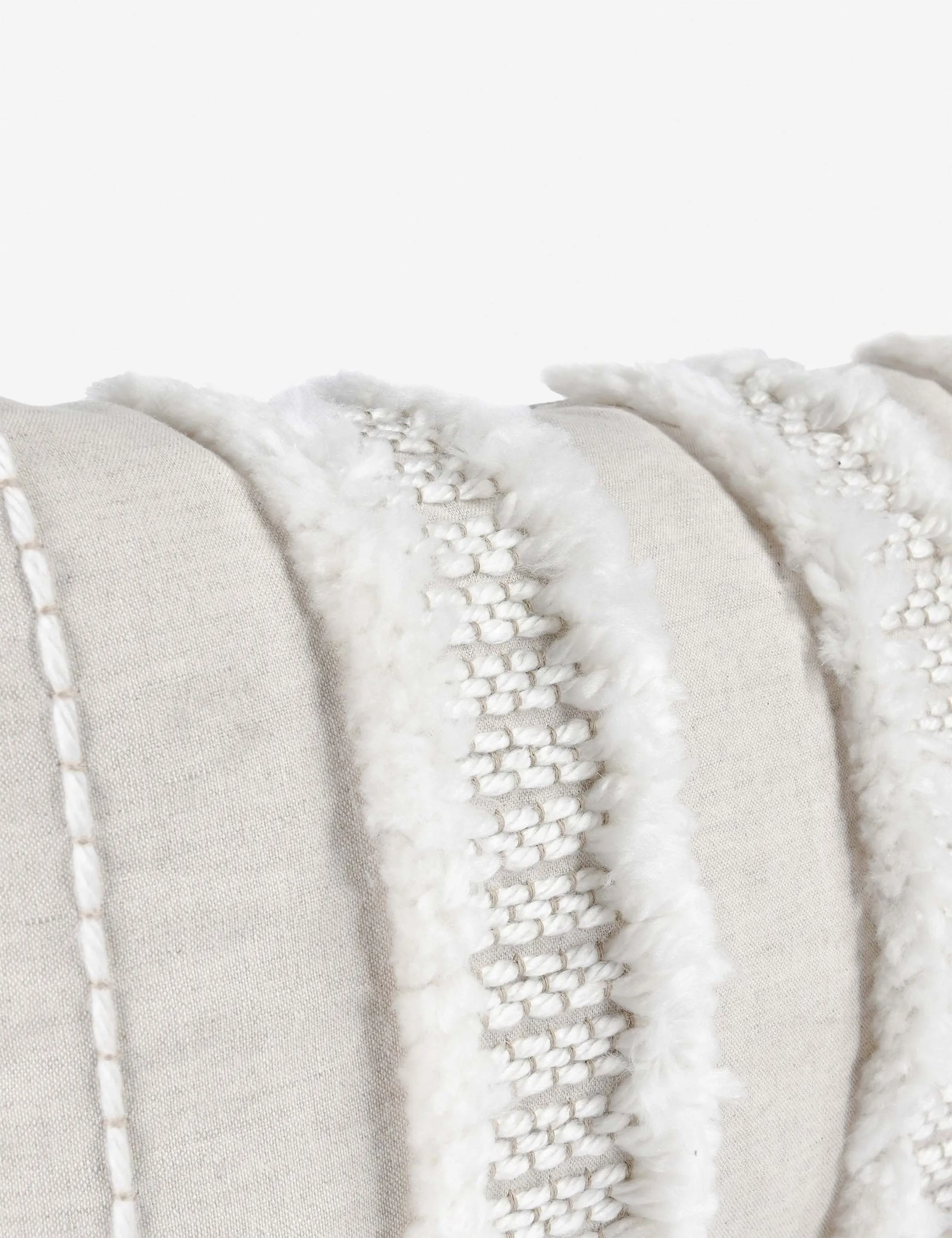 Bardo Lumbar Pillow, 14" x 26", Ivory Lulu and Georgia