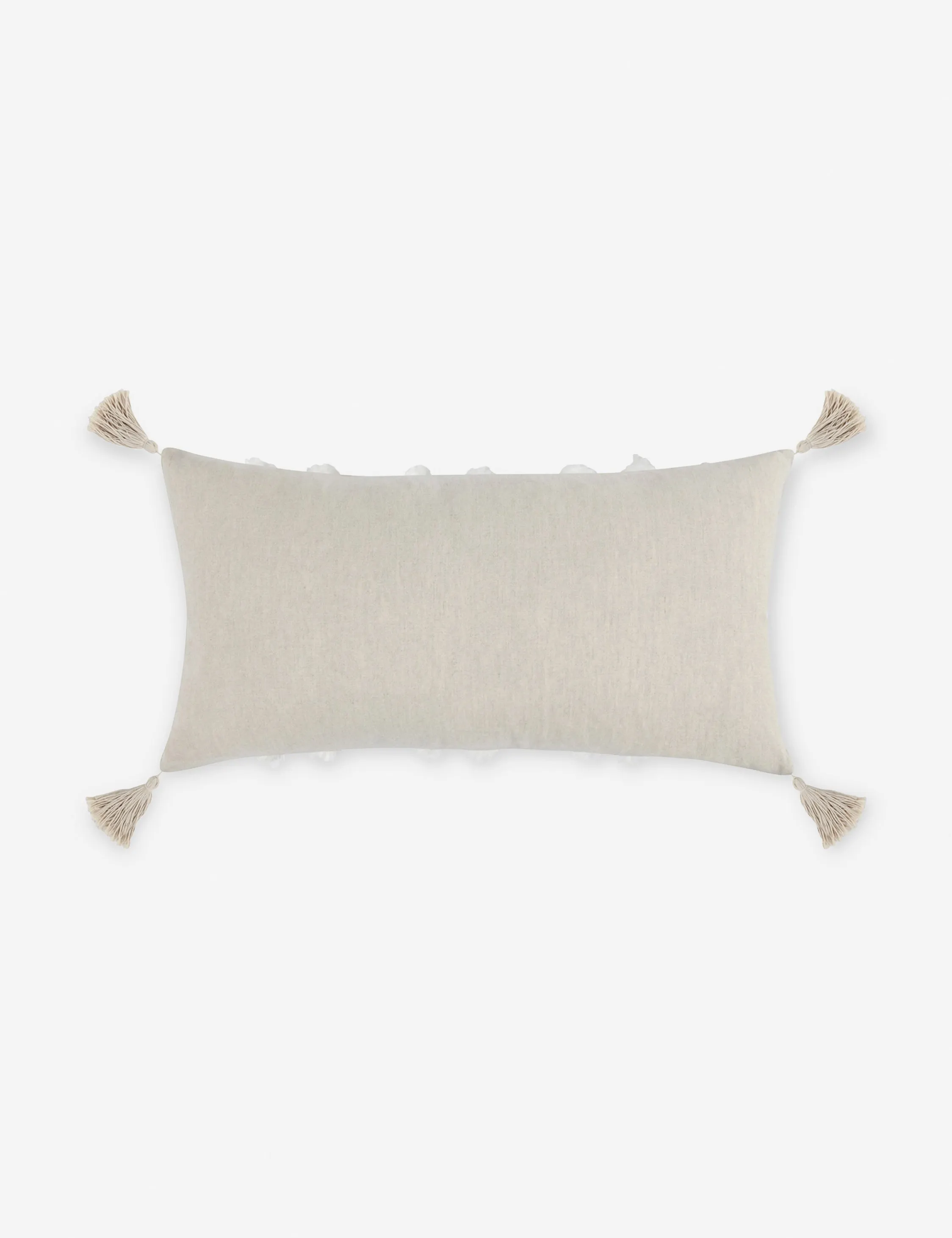 Bardo Lumbar Pillow, 14" x 26", Ivory Lulu and Georgia