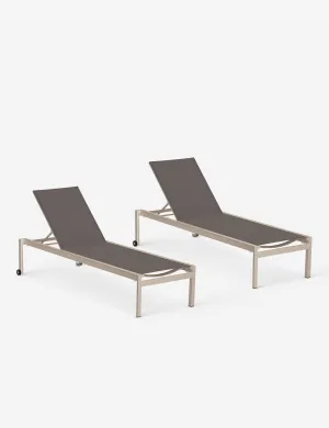 Batton Indoor / Outdoor Chaise (Set of 2) Lulu and Georgia