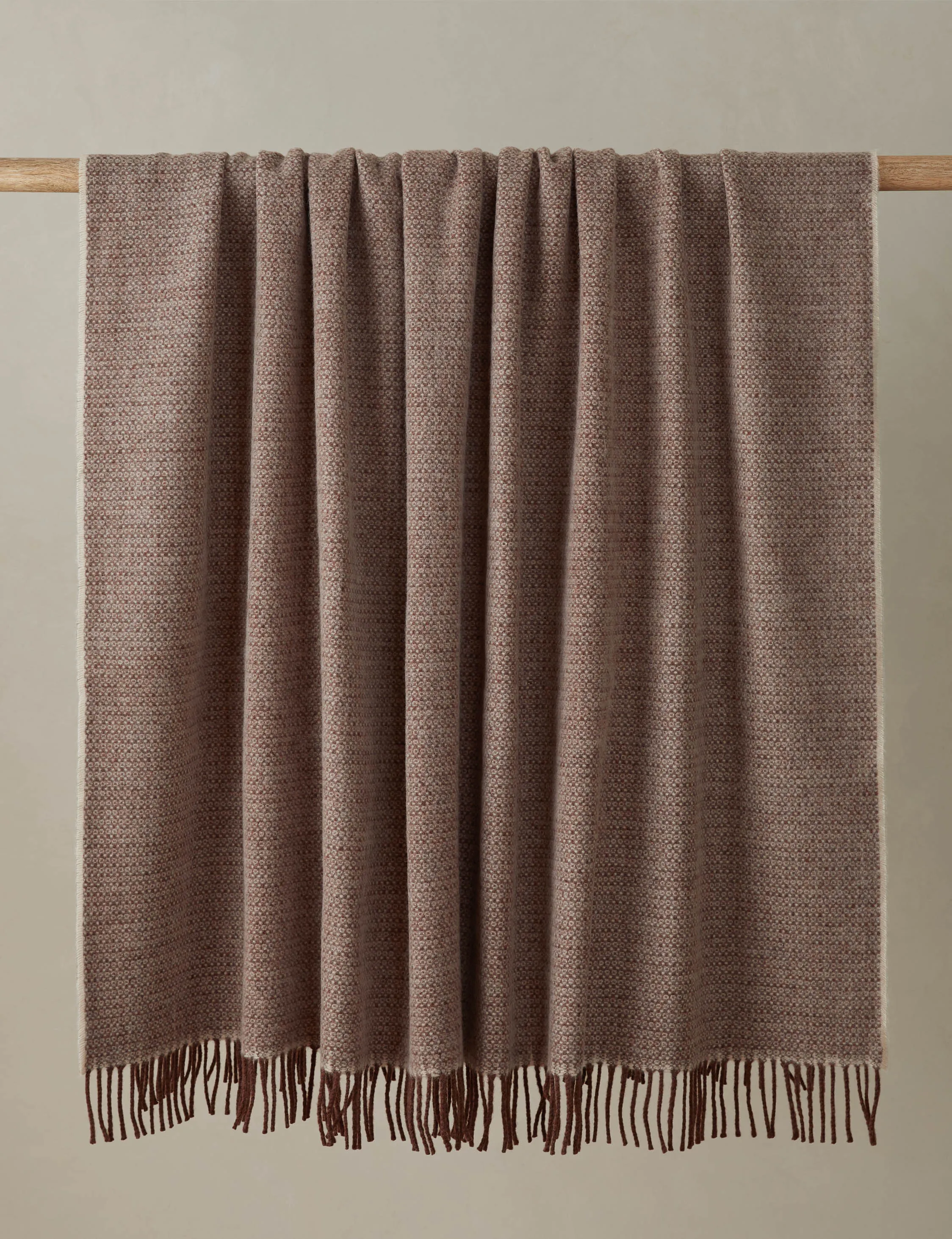 Beaumont Lambswool Throw Lulu and Georgia