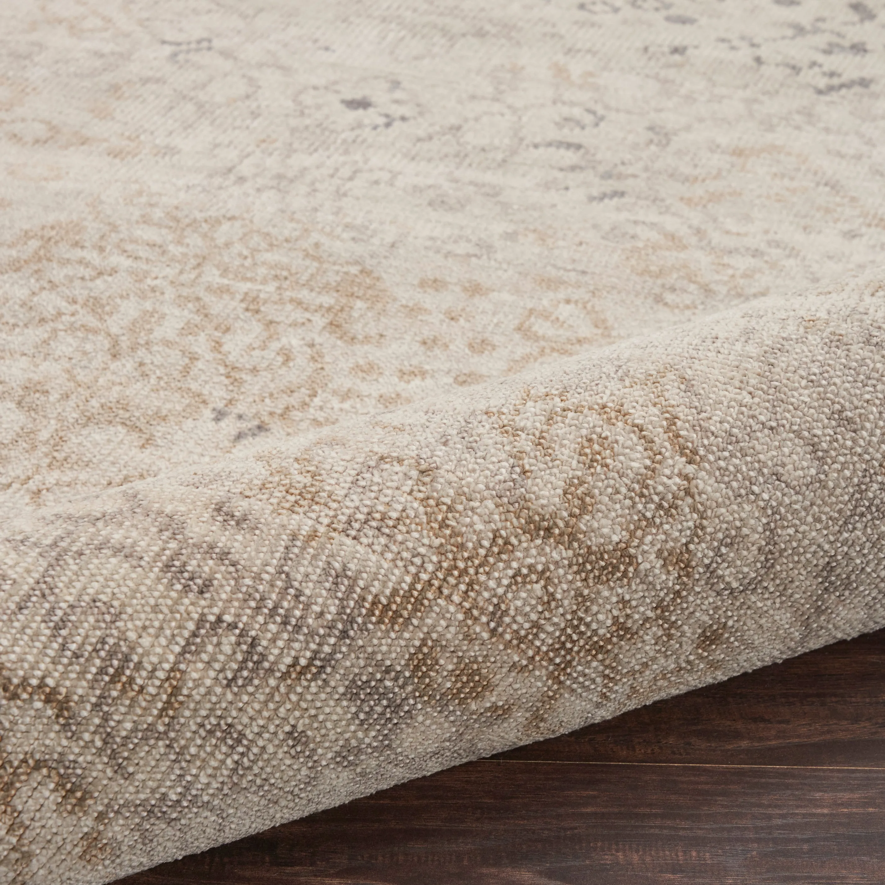 Beige & Brown Essentials Contemporary Bamboo Rug