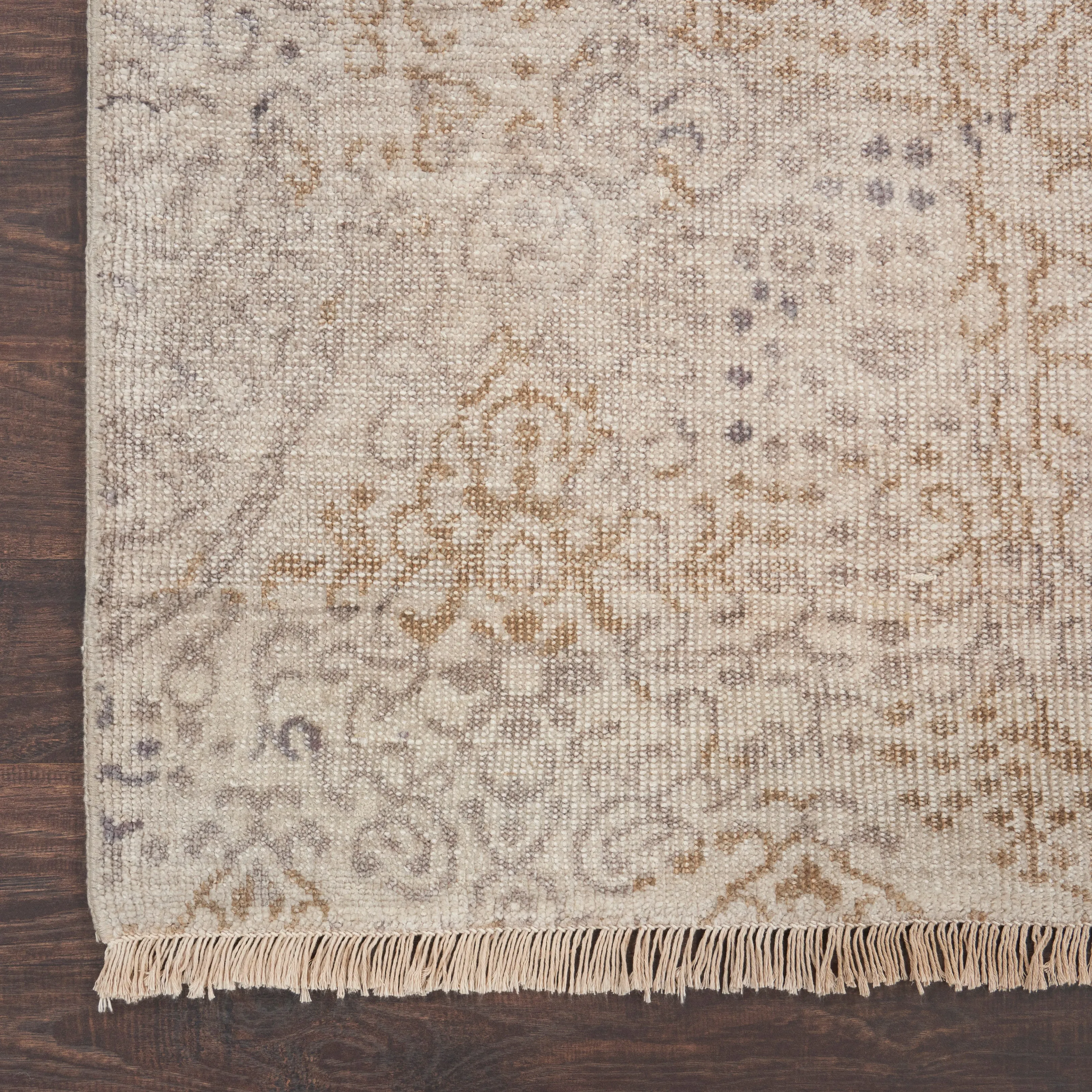 Beige & Brown Essentials Contemporary Bamboo Rug