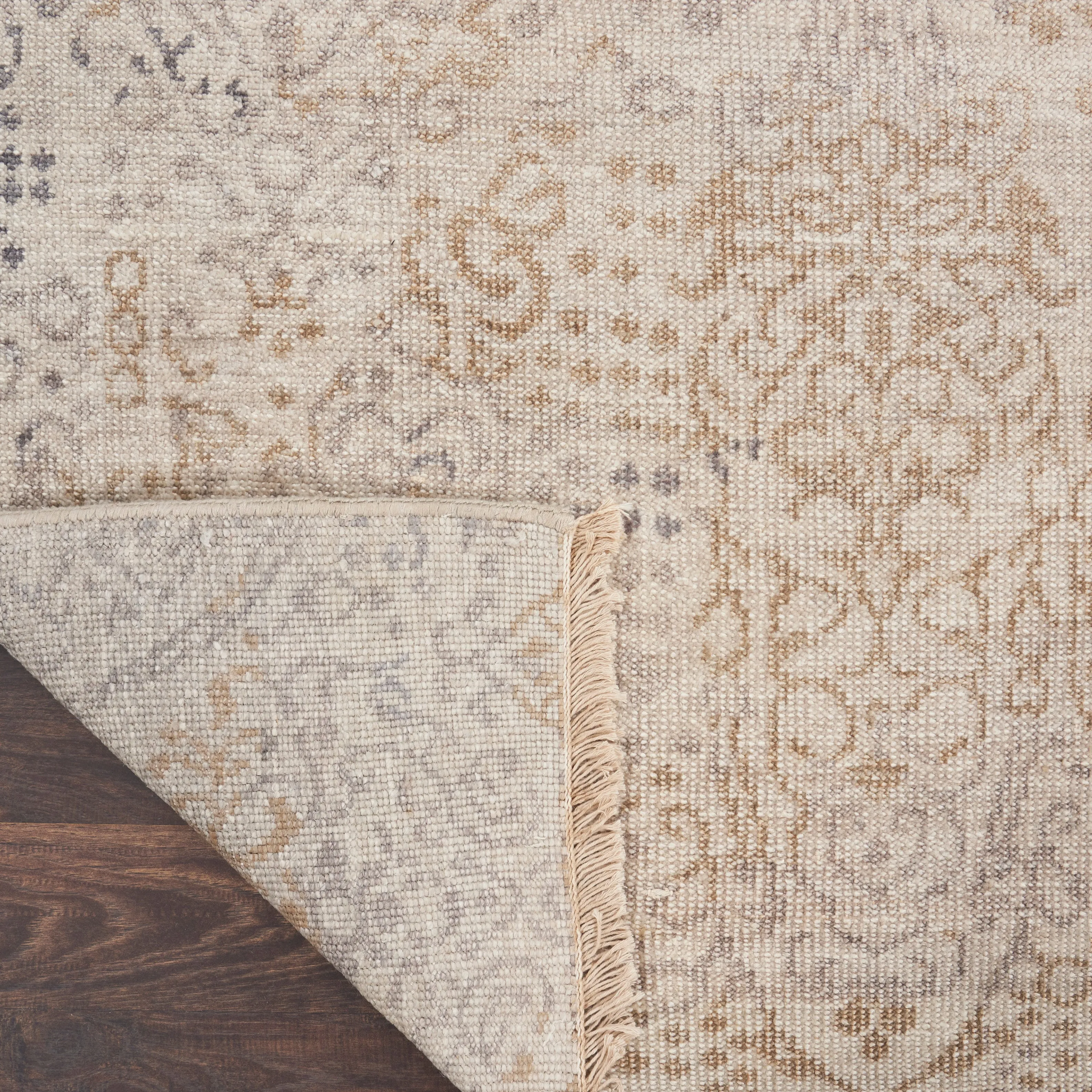 Beige & Brown Essentials Contemporary Bamboo Rug