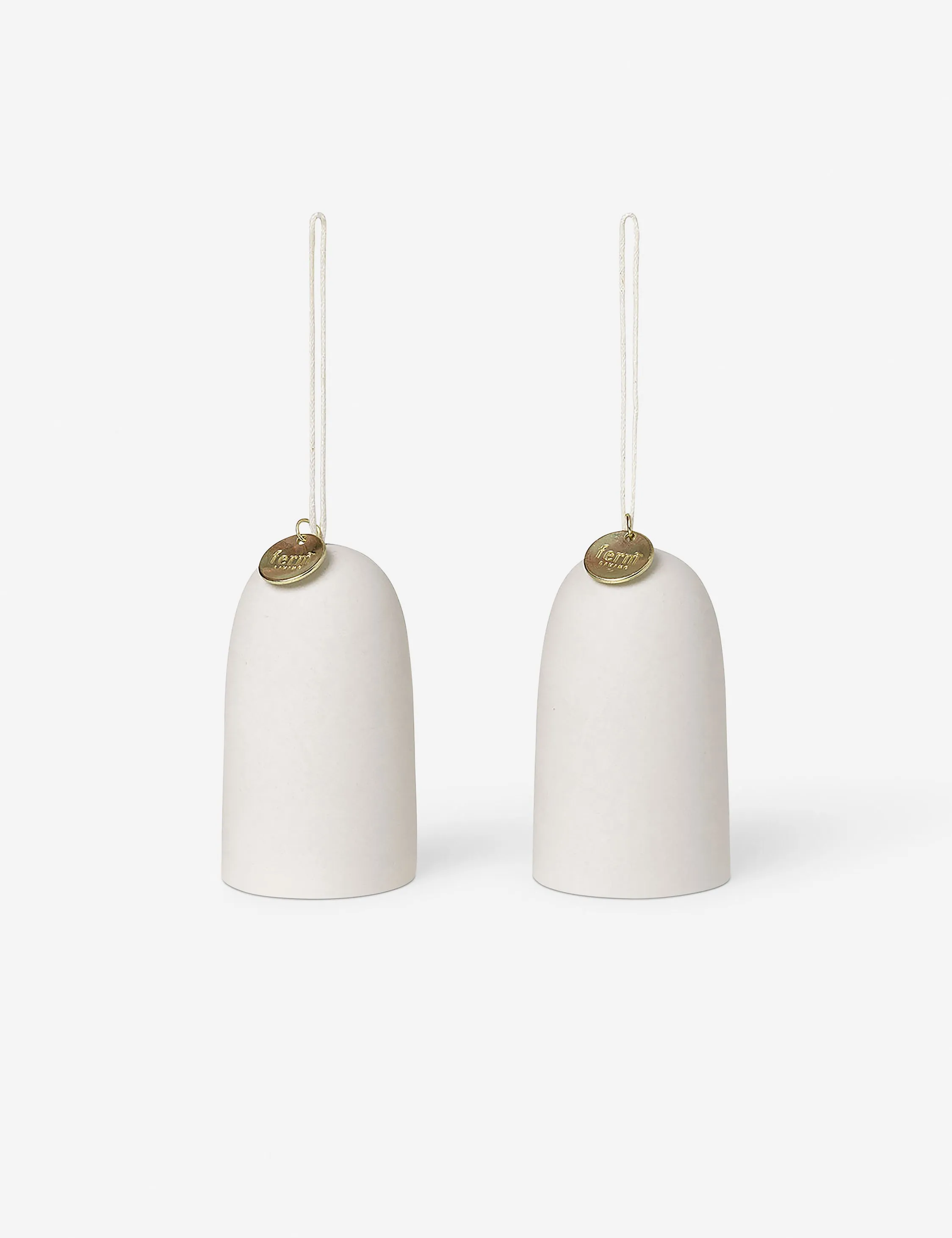 Bell Ceramic Ornaments (Set of 2) by Ferm Living Lulu and Georgia