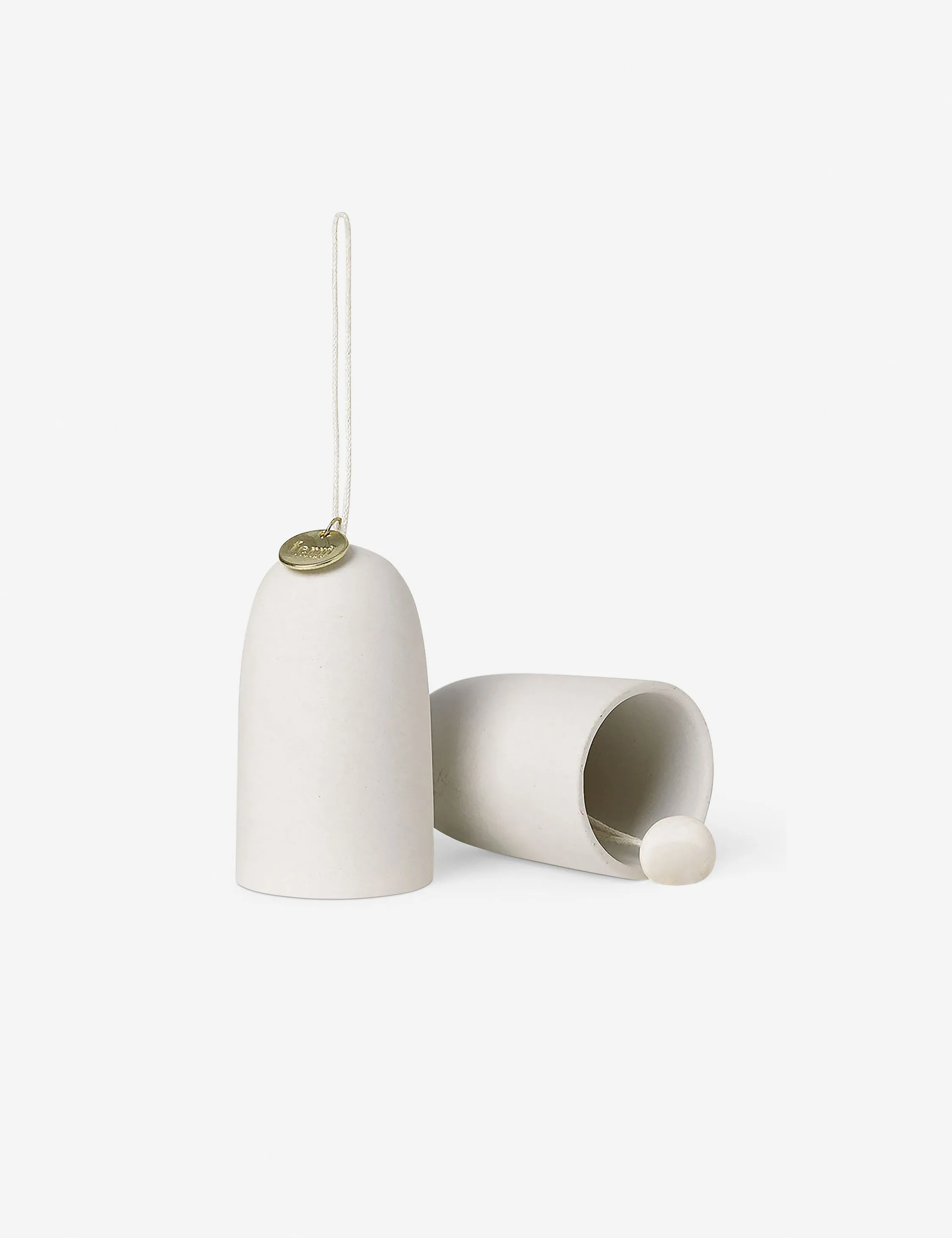 Bell Ceramic Ornaments (Set of 2) by Ferm Living Lulu and Georgia