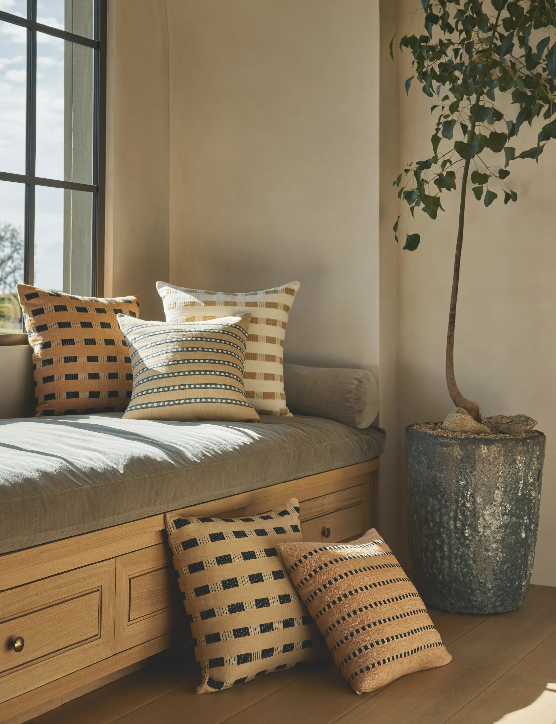 Berta Pillow by Bole Road Textiles Lulu and Georgia