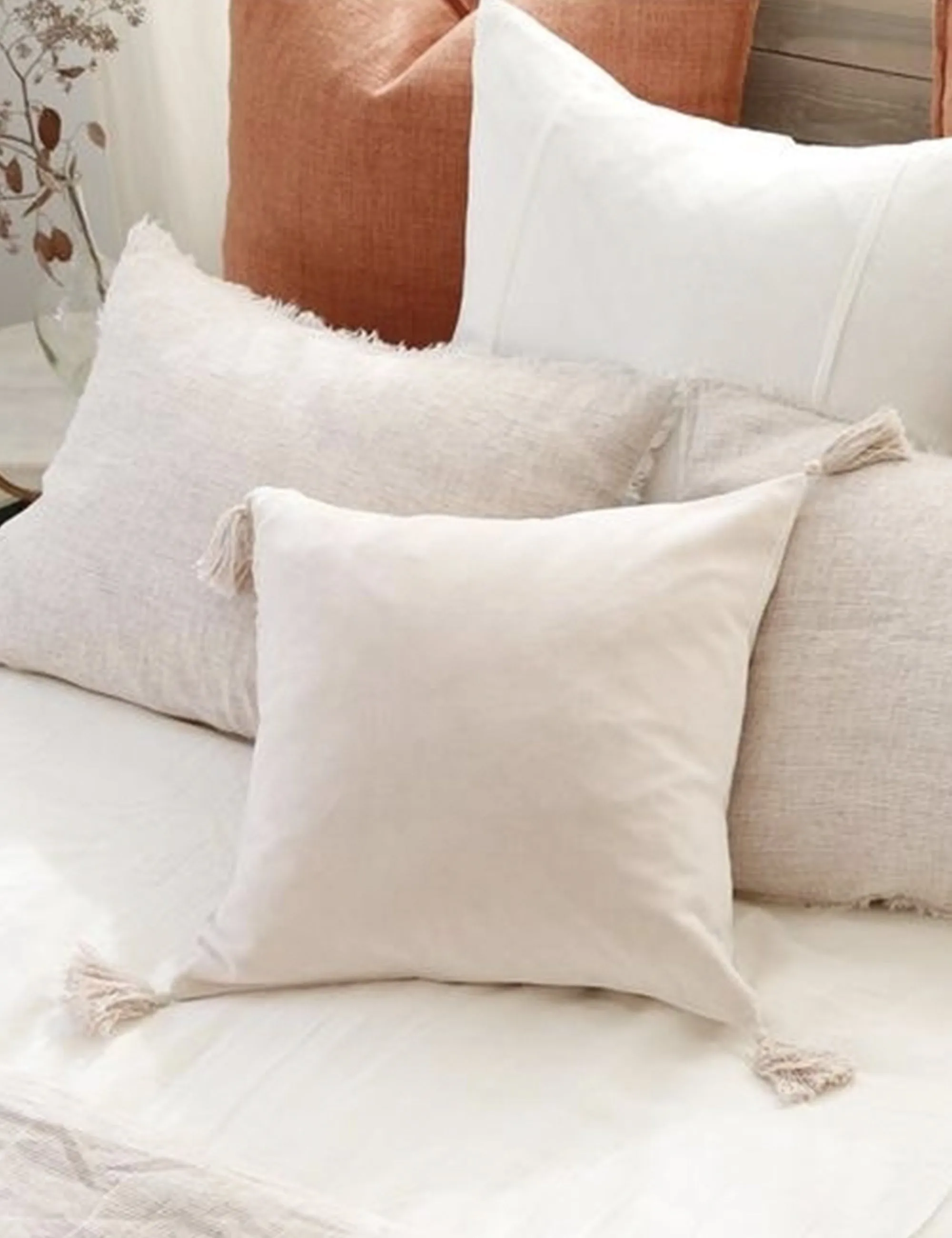 Bianca Velvet Pillow by Pom Pom at Home Lulu and Georgia