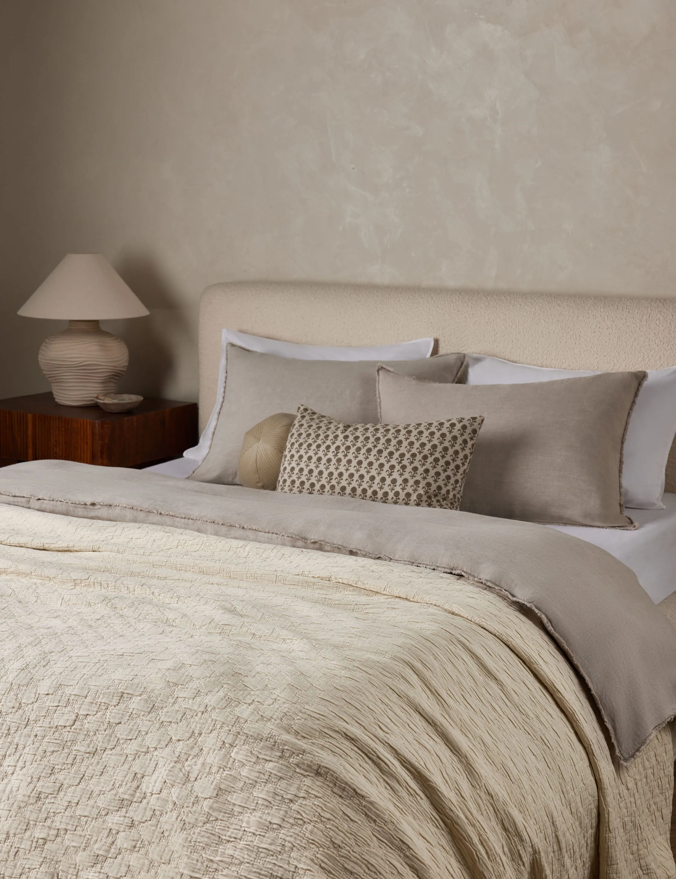 Blair Stonewashed Linen Duvet by Pom Pom at Home Lulu and Georgia