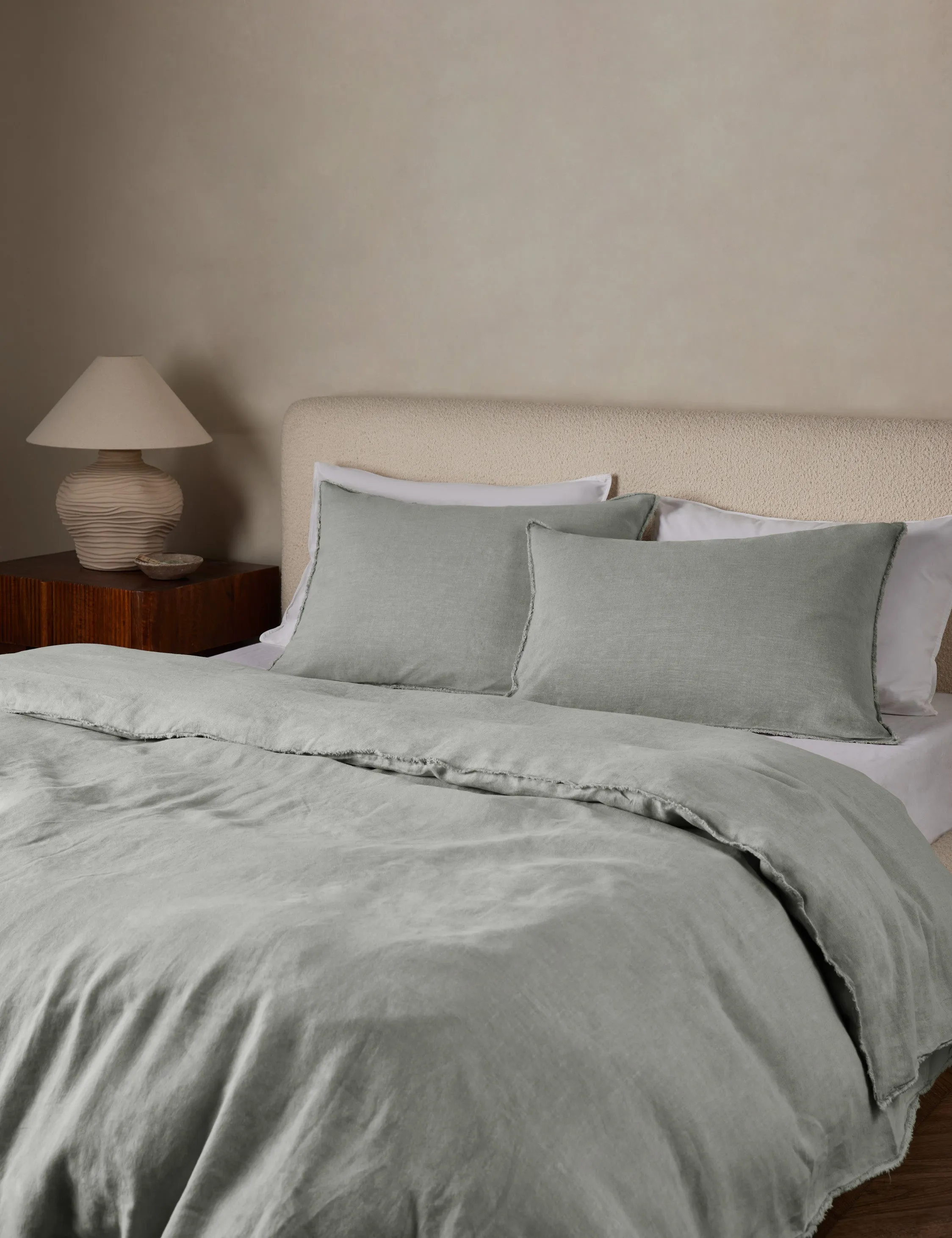 Blair Stonewashed Linen Duvet by Pom Pom at Home Lulu and Georgia