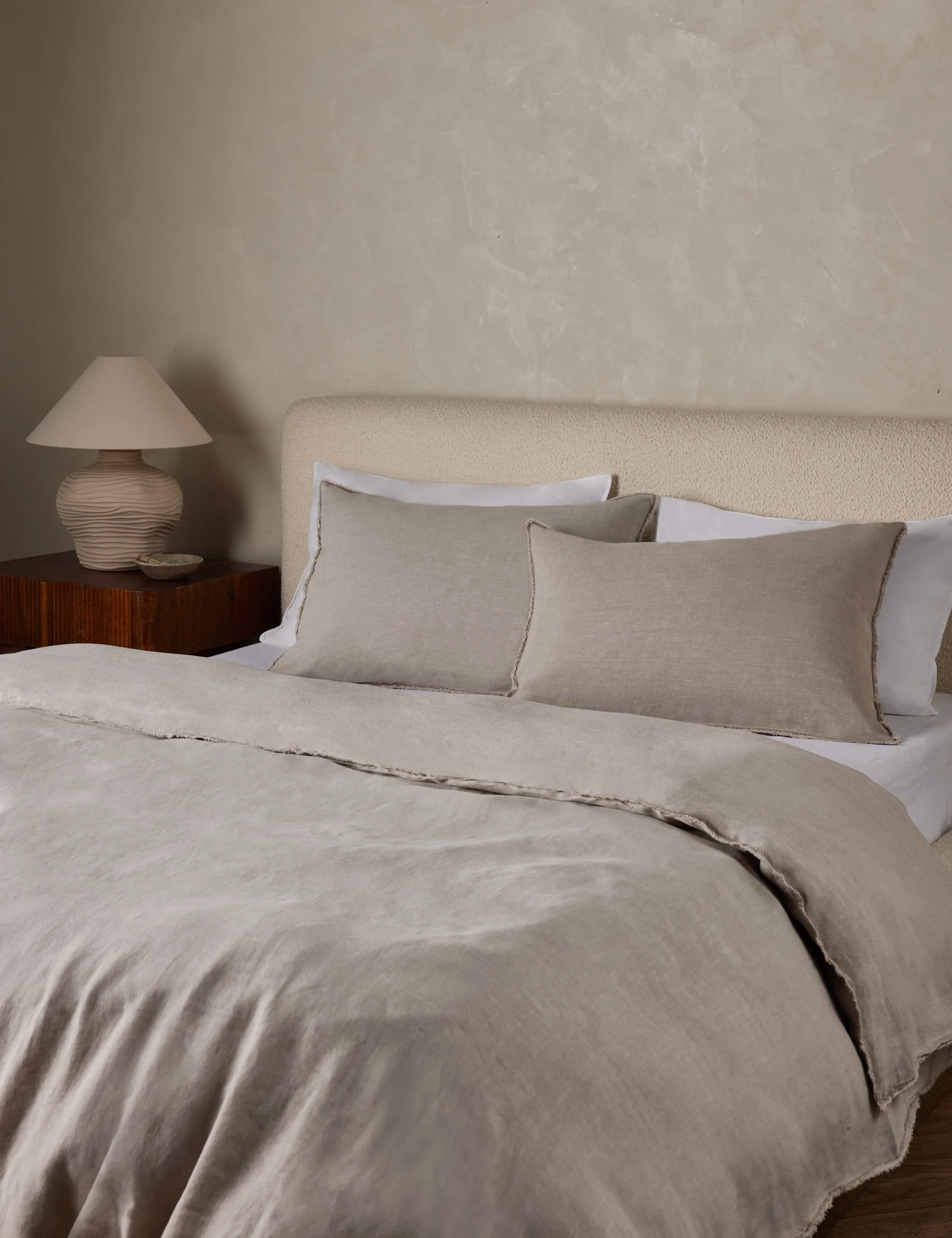 Blair Stonewashed Linen Duvet by Pom Pom at Home Lulu and Georgia