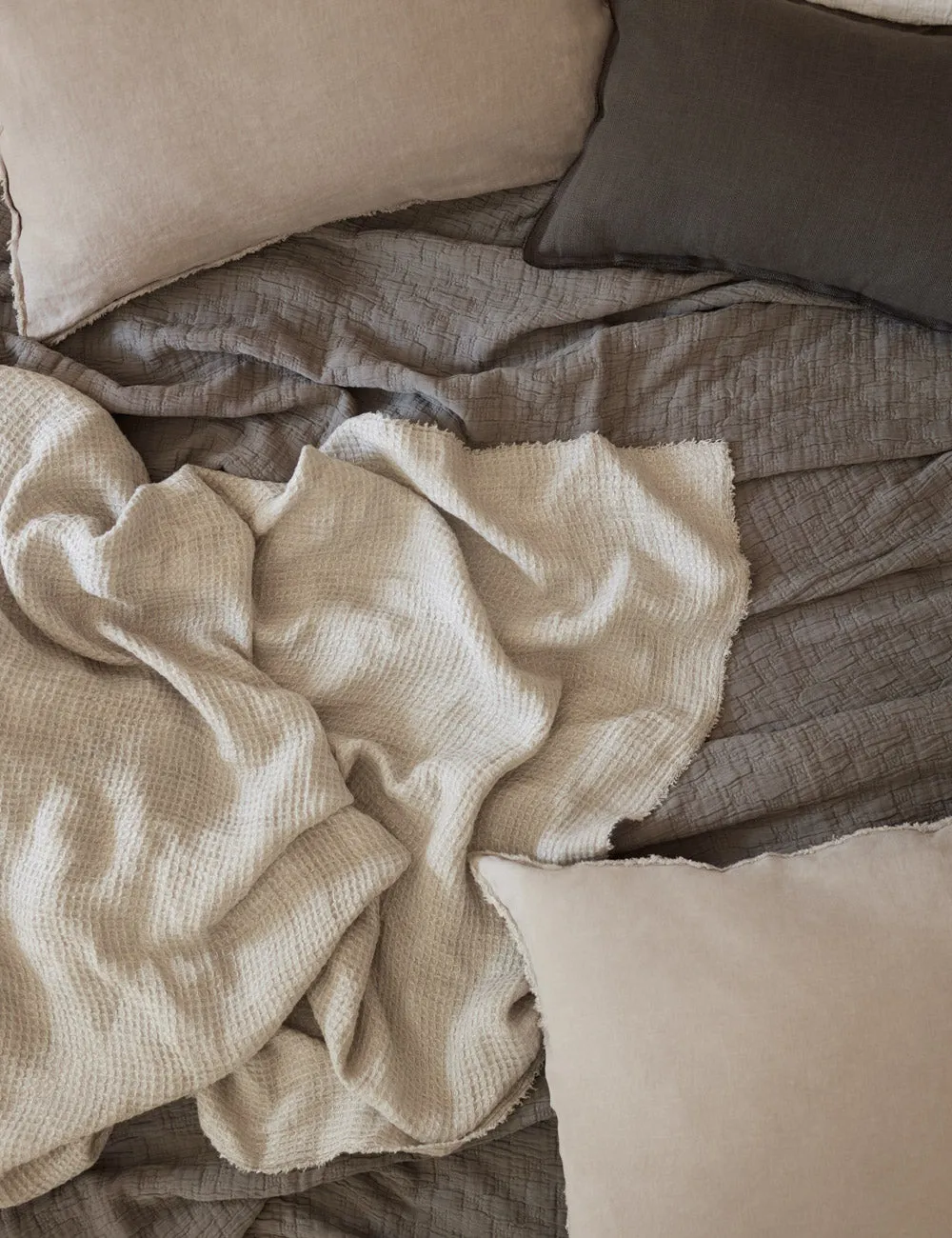 Blair Stonewashed Linen Sham by Pom Pom at Home Lulu and Georgia