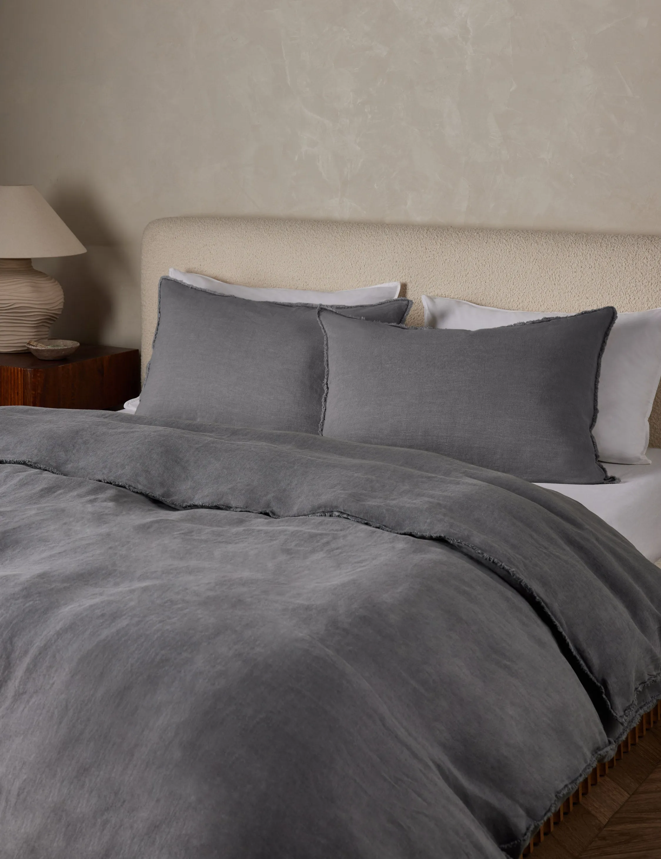 Blair Stonewashed Linen Sham by Pom Pom at Home Lulu and Georgia