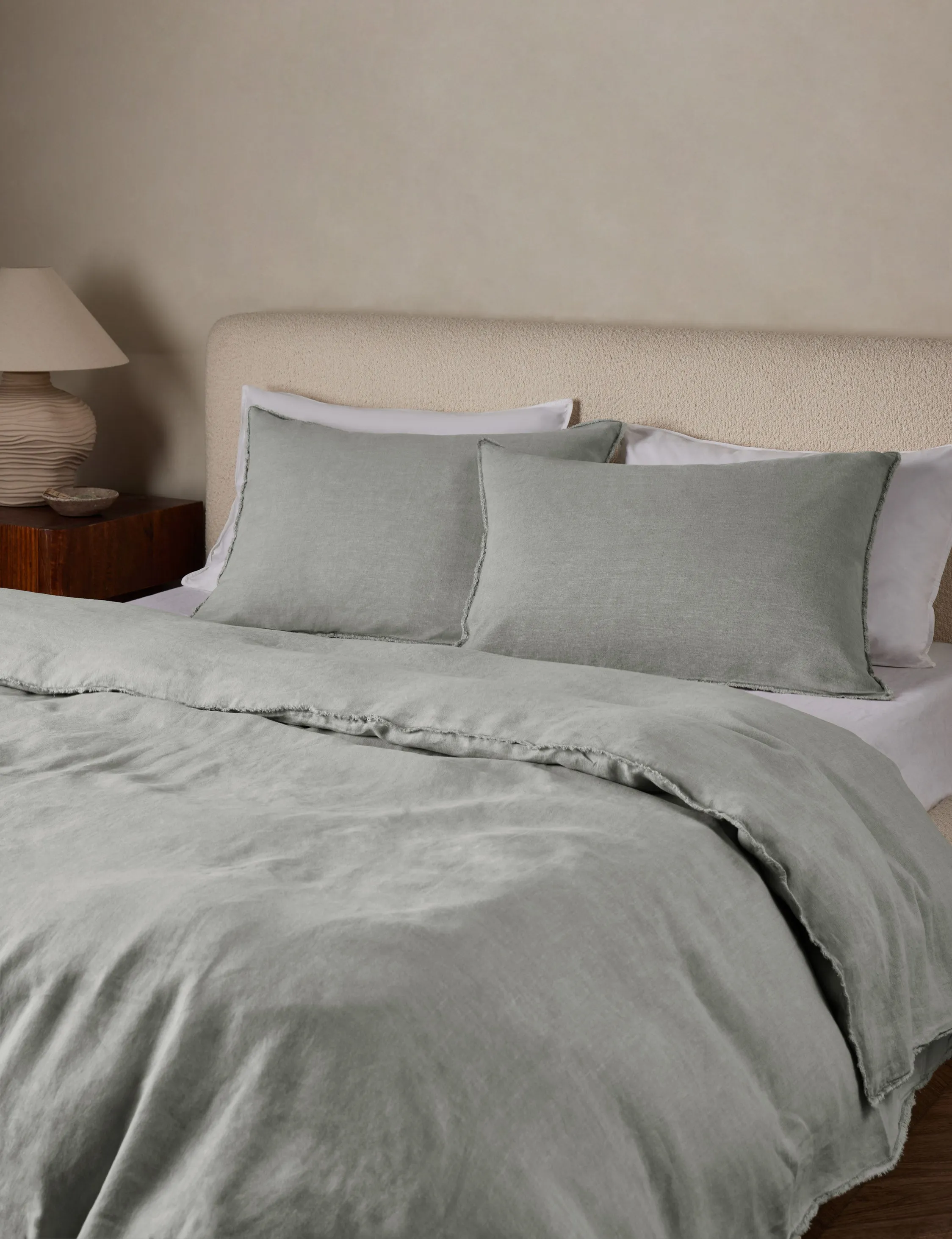Blair Stonewashed Linen Sham by Pom Pom at Home Lulu and Georgia