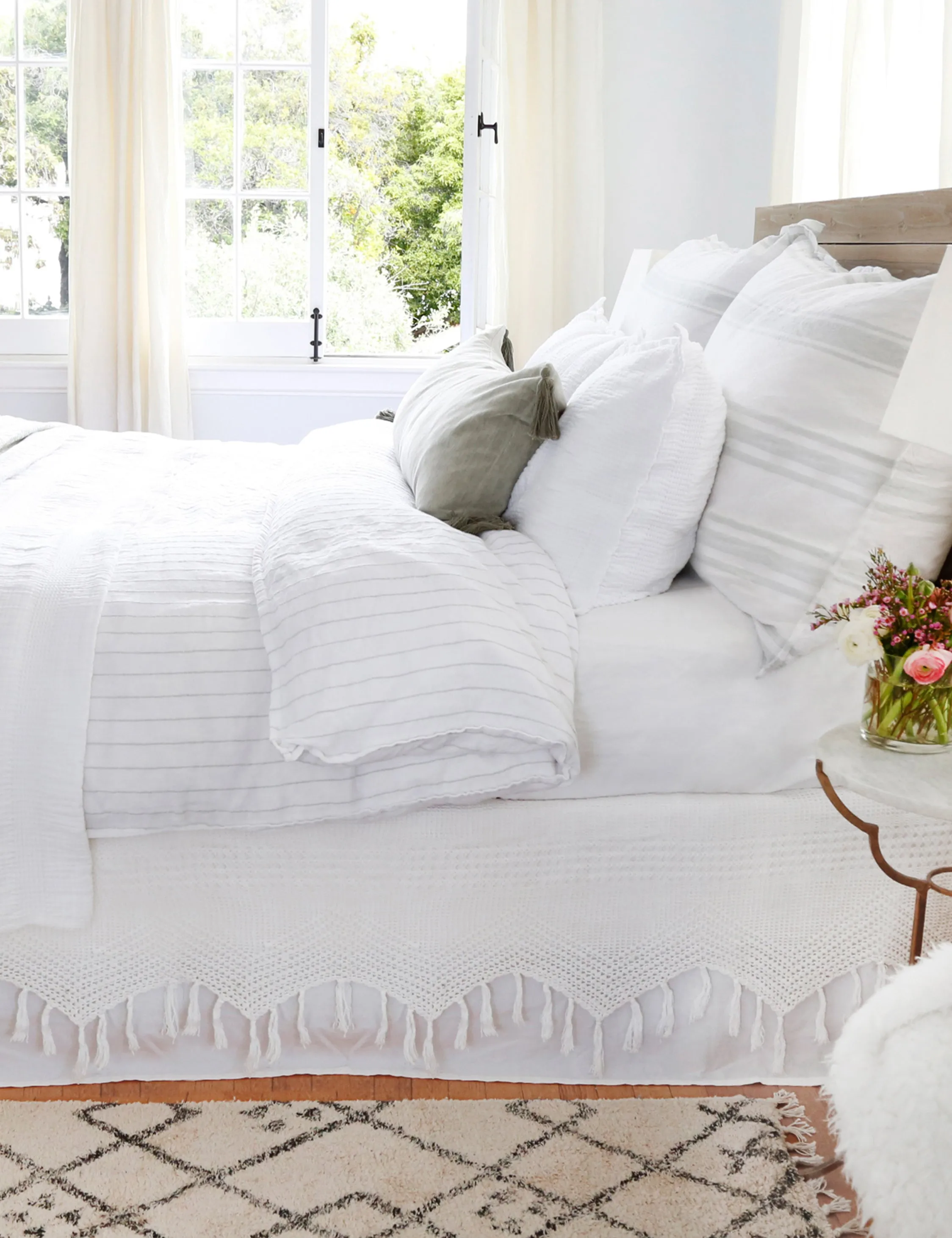 Blake Linen Duvet by Pom Pom at Home Lulu and Georgia