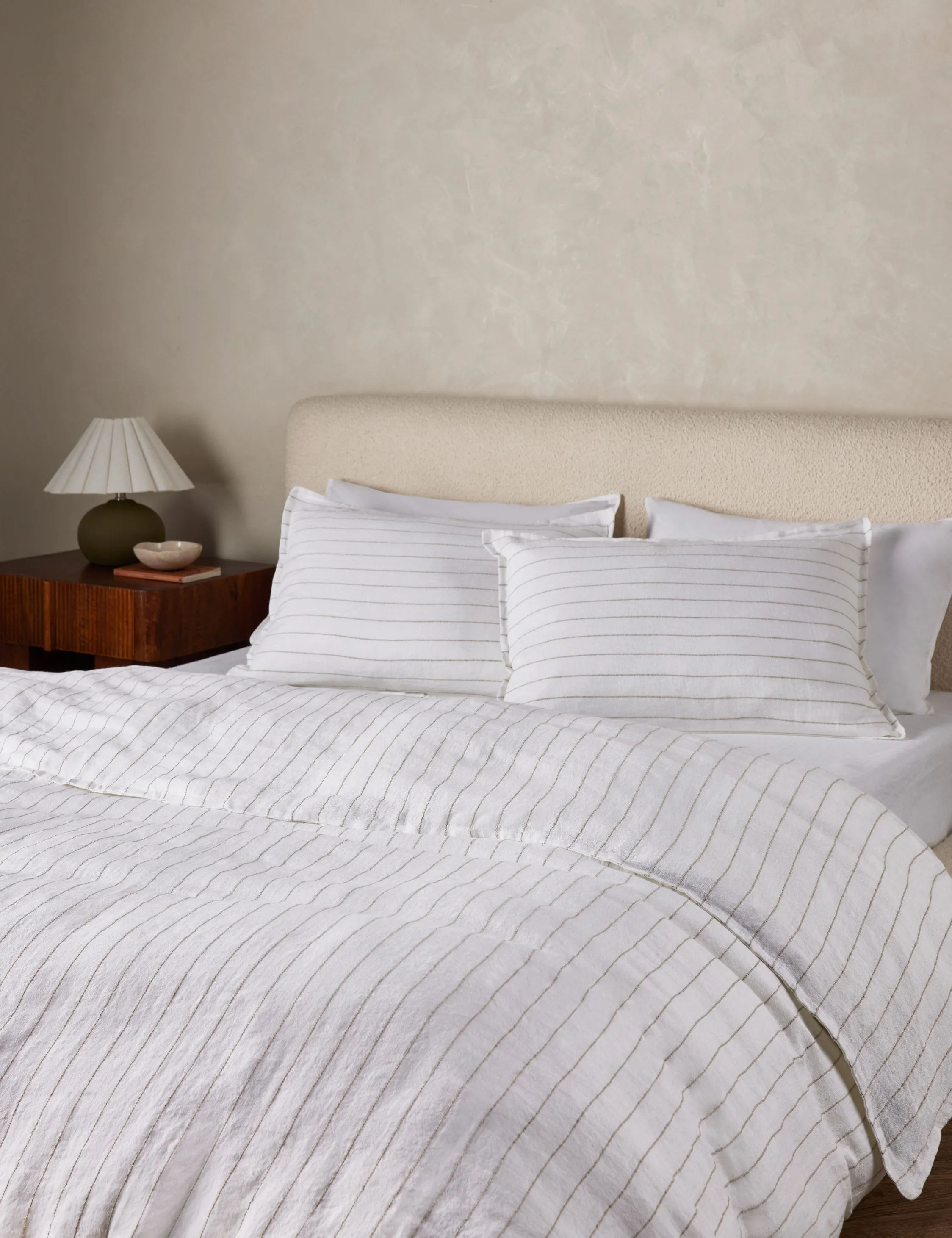 Blake Linen Duvet by Pom Pom at Home Lulu and Georgia