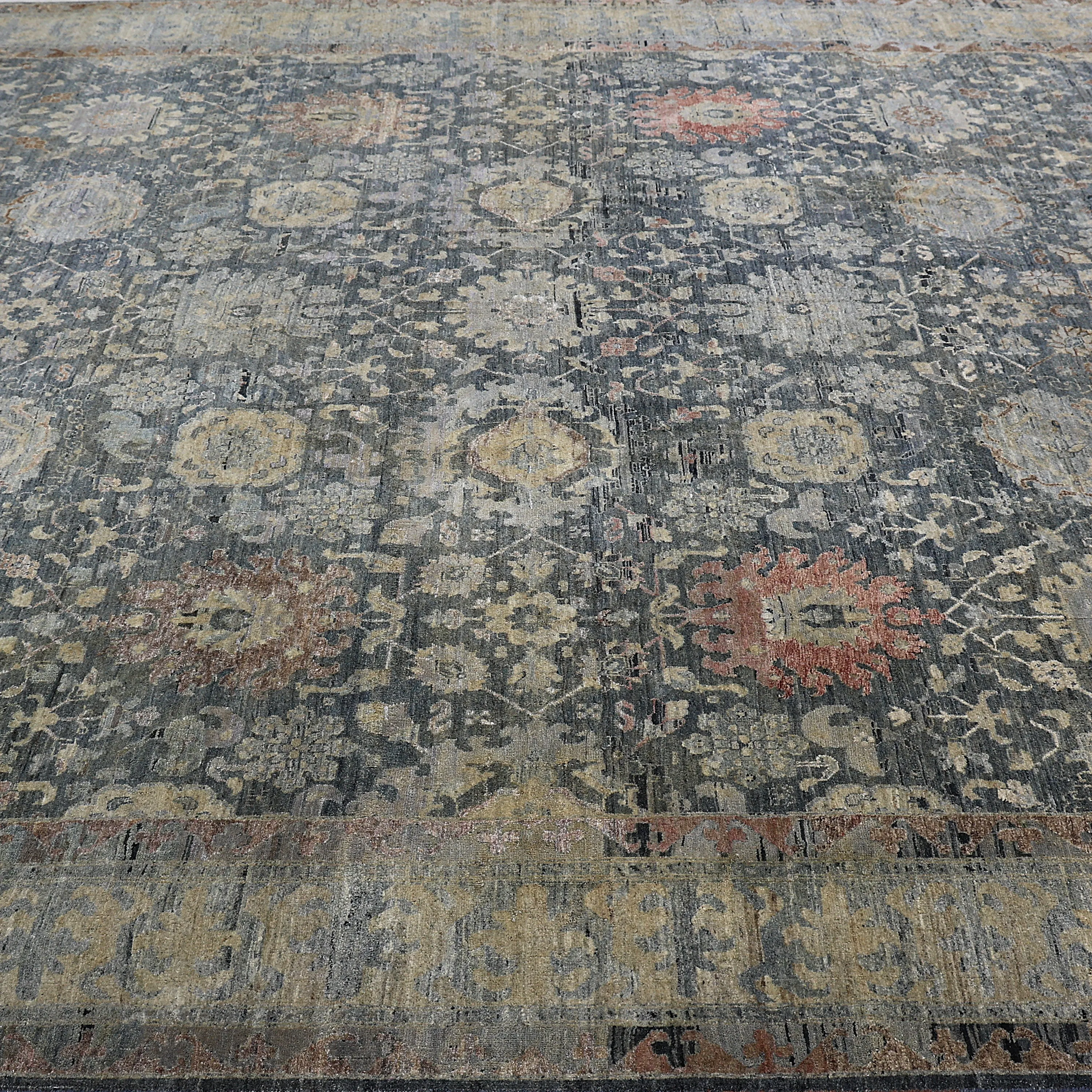 Blue Alchemy Transitional Silk Wool Blend Rug - 10' x 14'4"