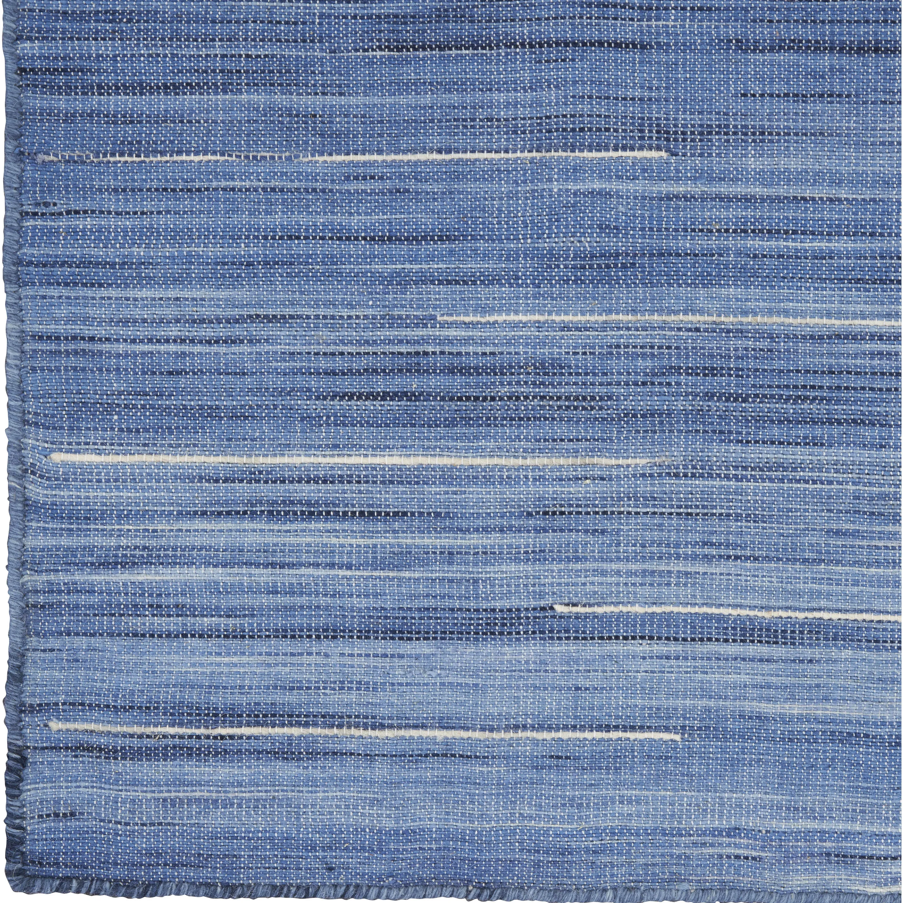 Blue Kavya Flatweave Kilim Rug