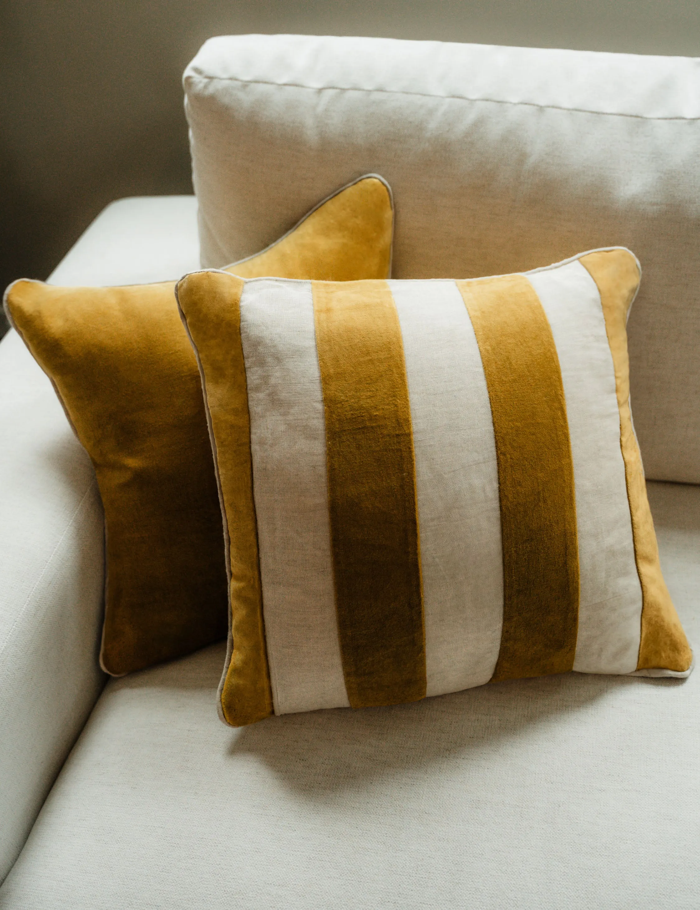 Borroto Velvet Stripe Pillow Lulu and Georgia