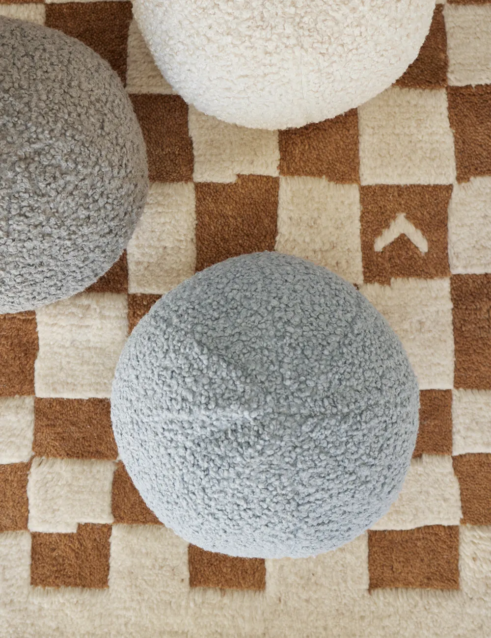 Bouclé Ball Pillow by Sarah Sherman Samuel Lulu and Georgia
