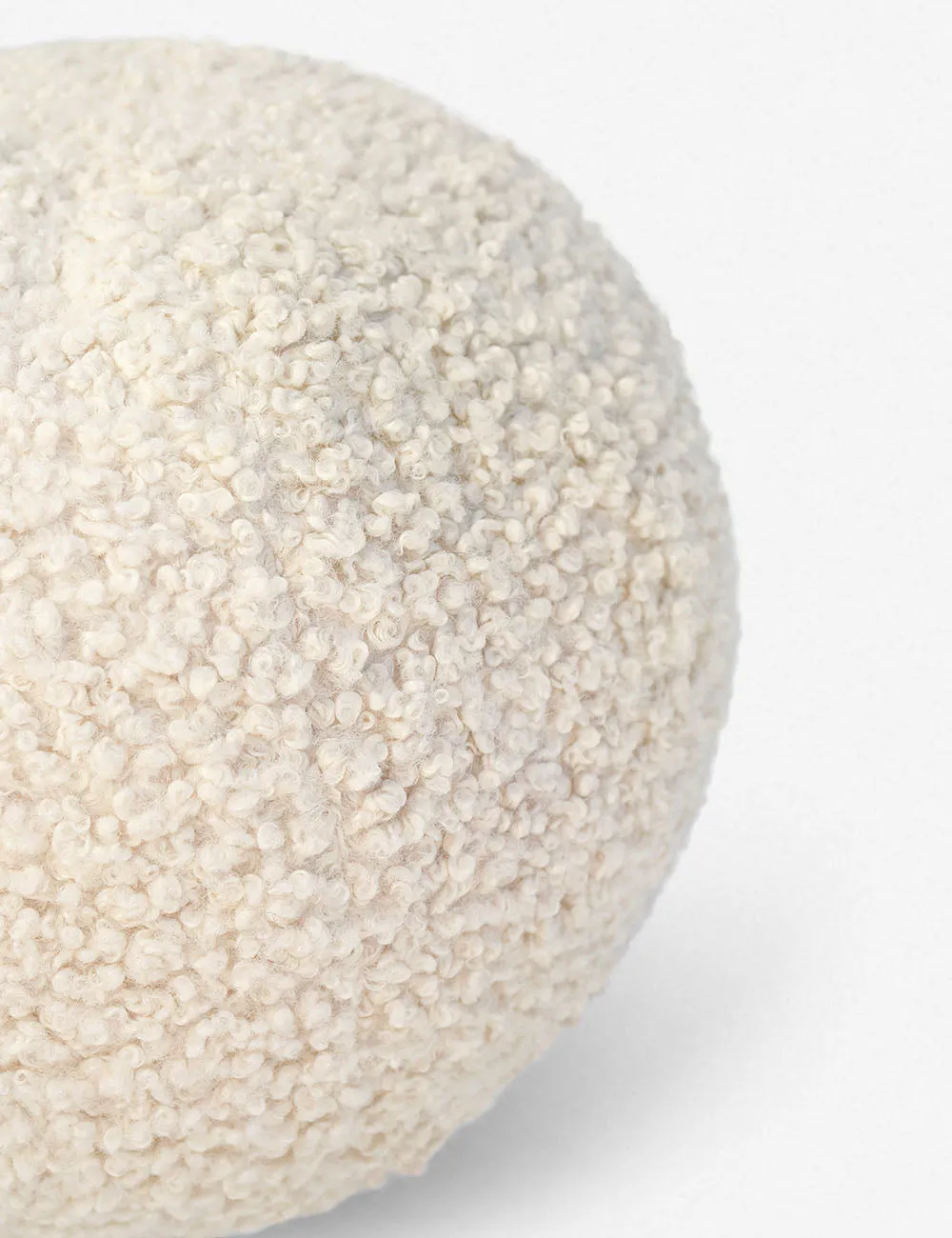 Bouclé Ball Pillow by Sarah Sherman Samuel Lulu and Georgia