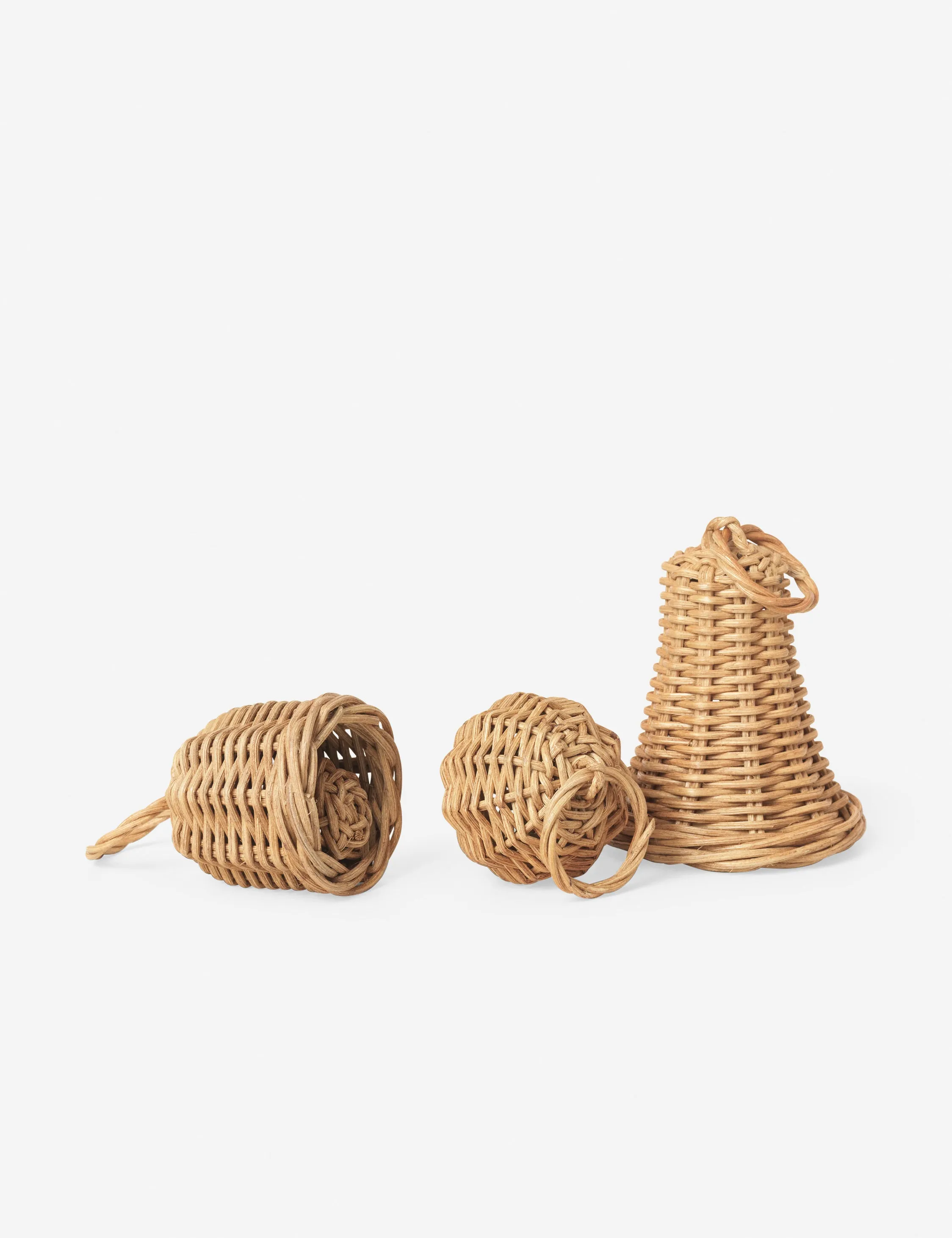 Braided Bell Bauble Ornaments (Set of 3) by Ferm Living Lulu and Georgia