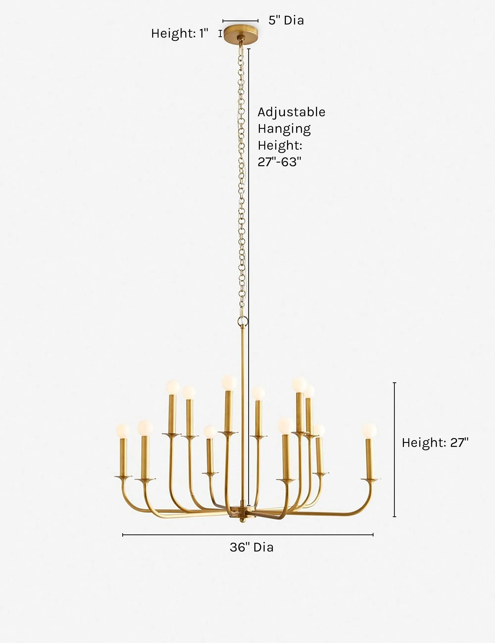 Breck Chandelier by Arteriors Lulu and Georgia