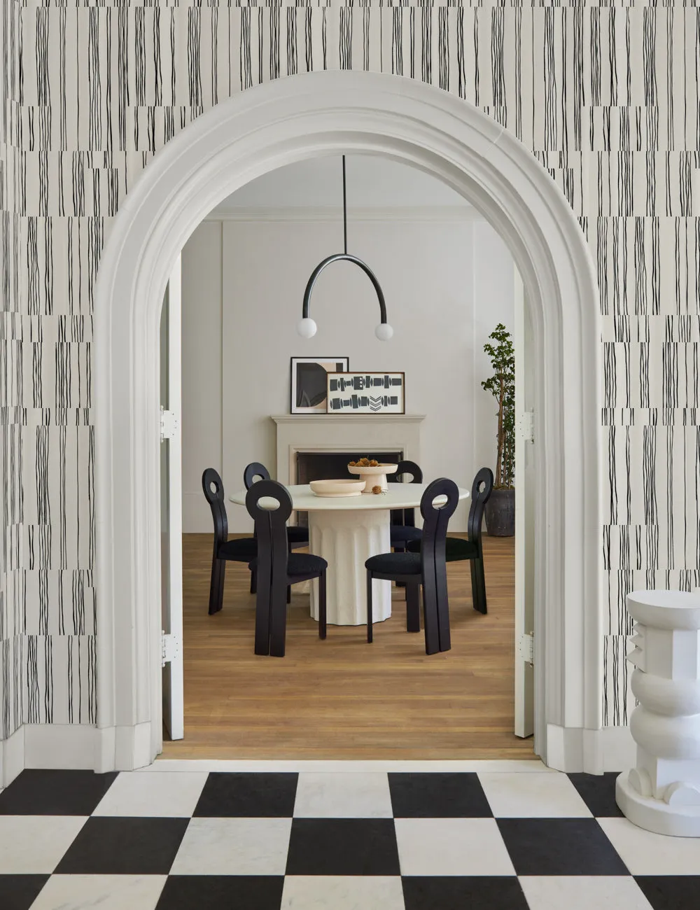 Broken Stripe Wallpaper by Sarah Sherman Samuel Lulu and Georgia