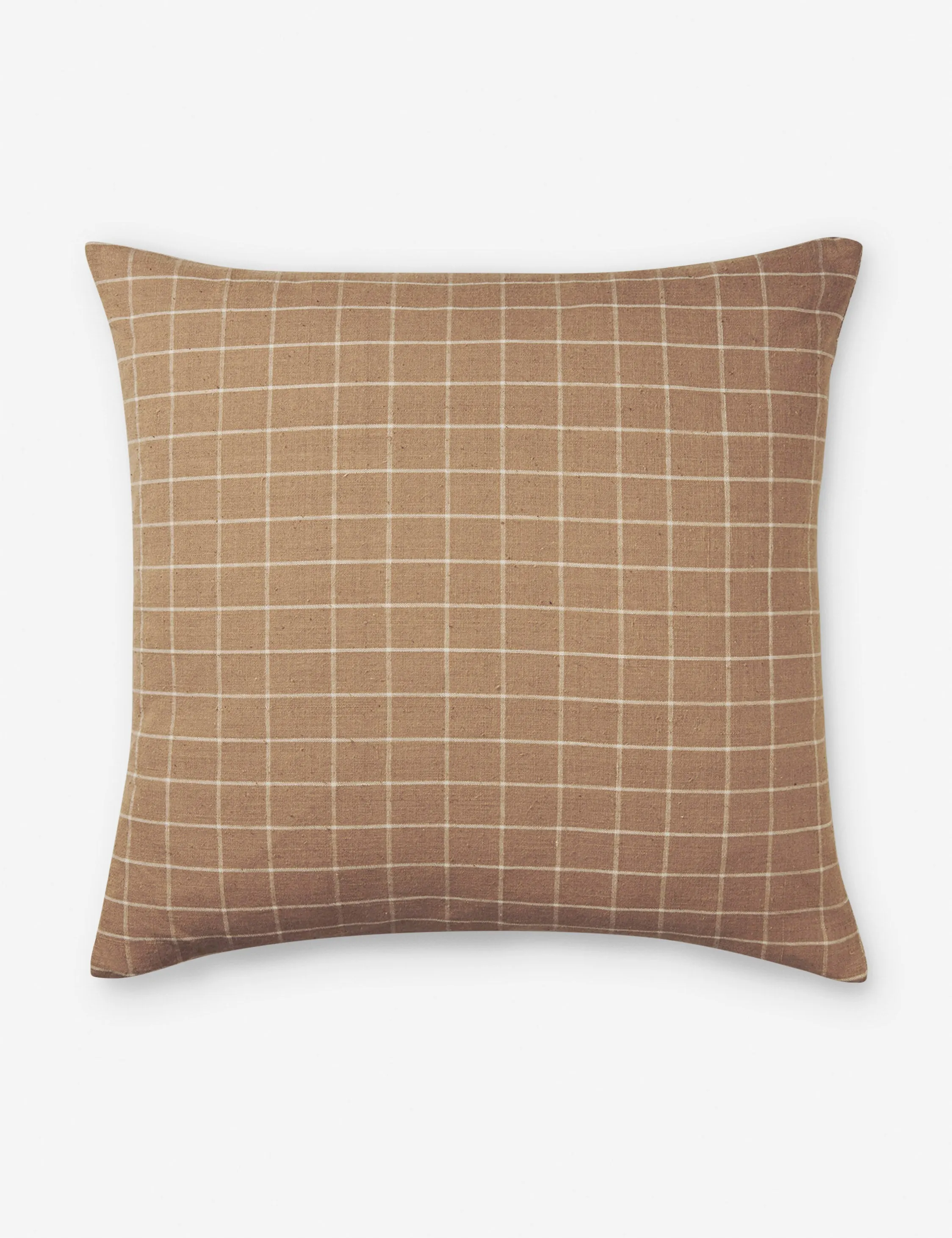 Brown Cotton Pillow by Ferm Living Lulu and Georgia