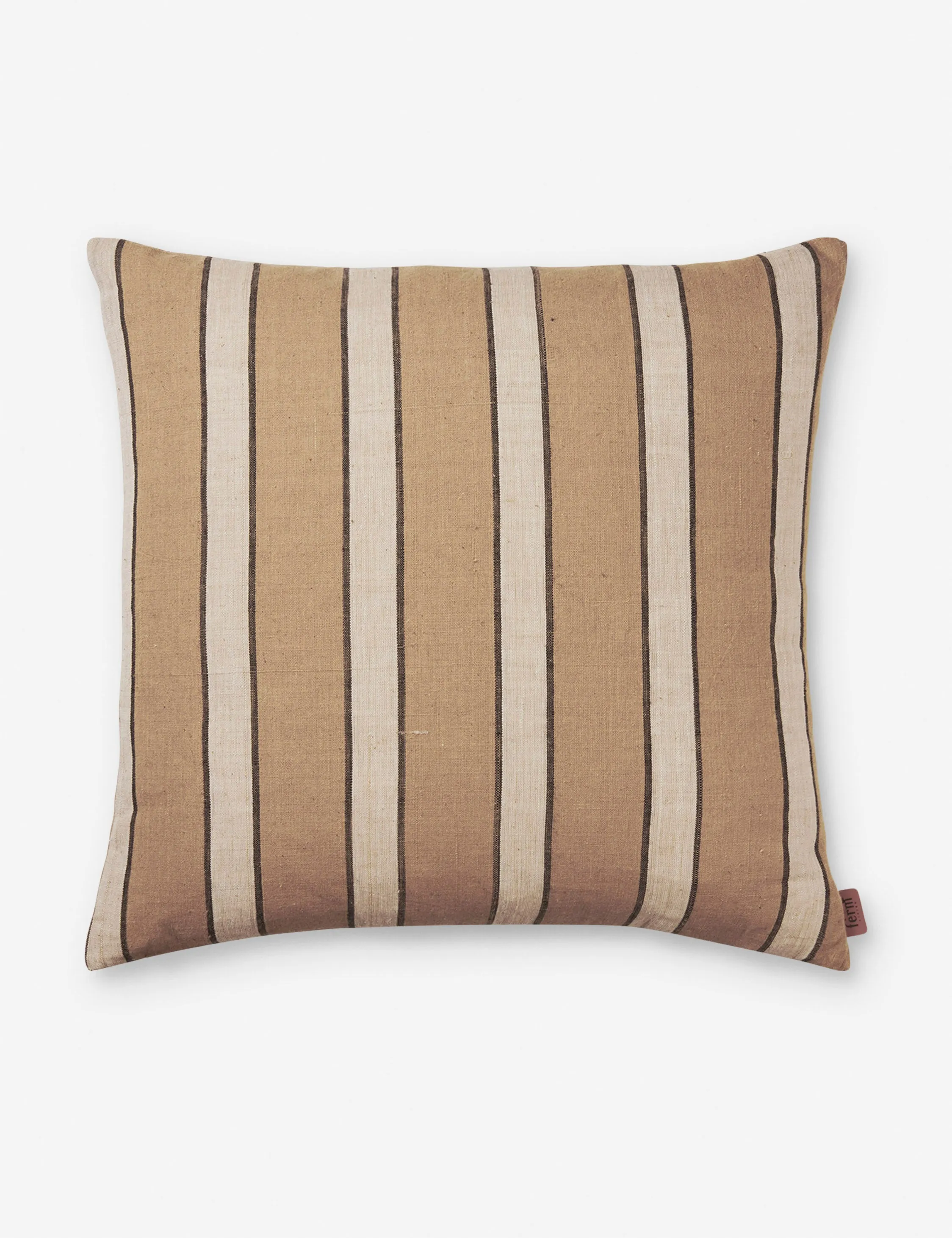 Brown Cotton Pillow by Ferm Living Lulu and Georgia
