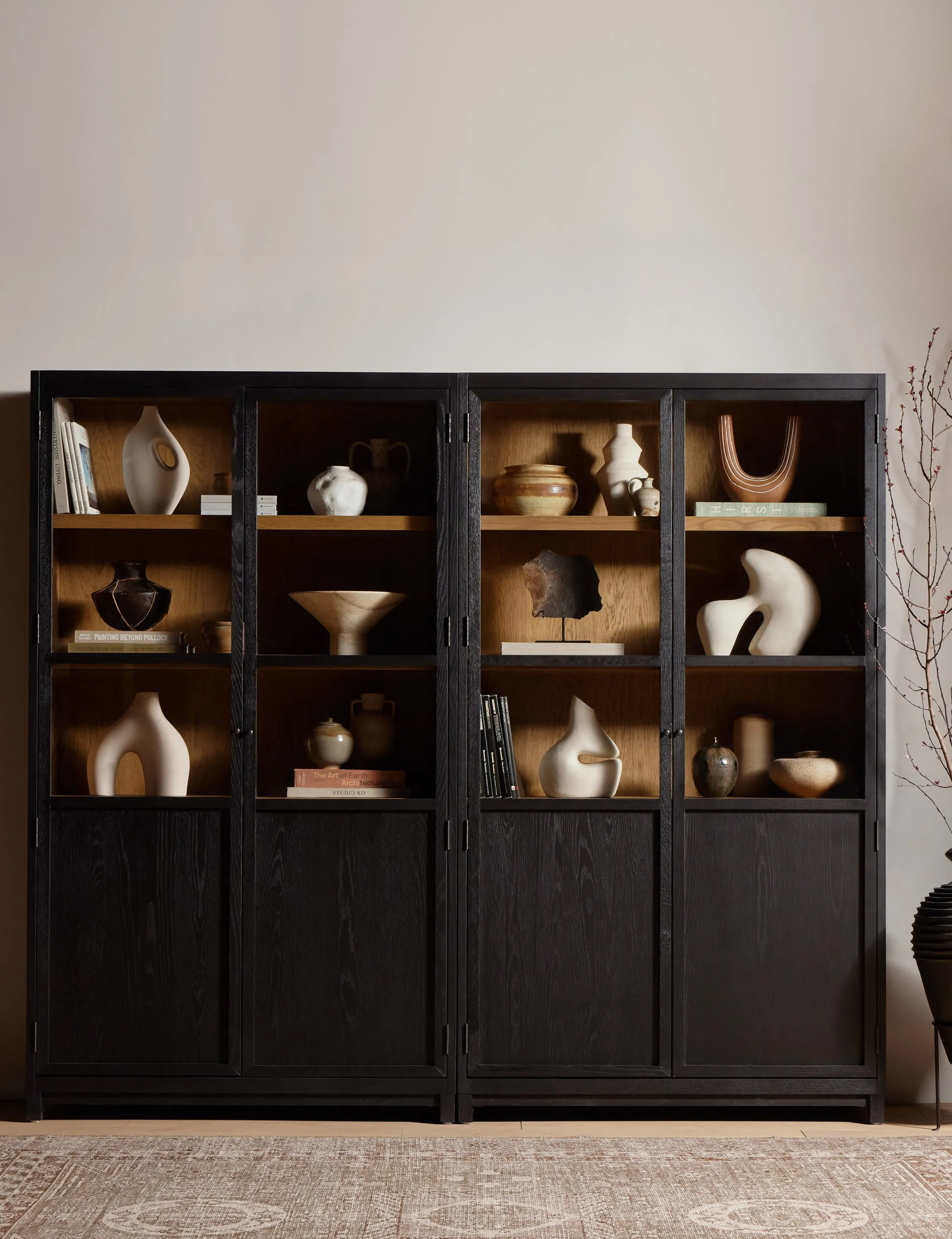 Carly Double Curio Cabinet Lulu and Georgia