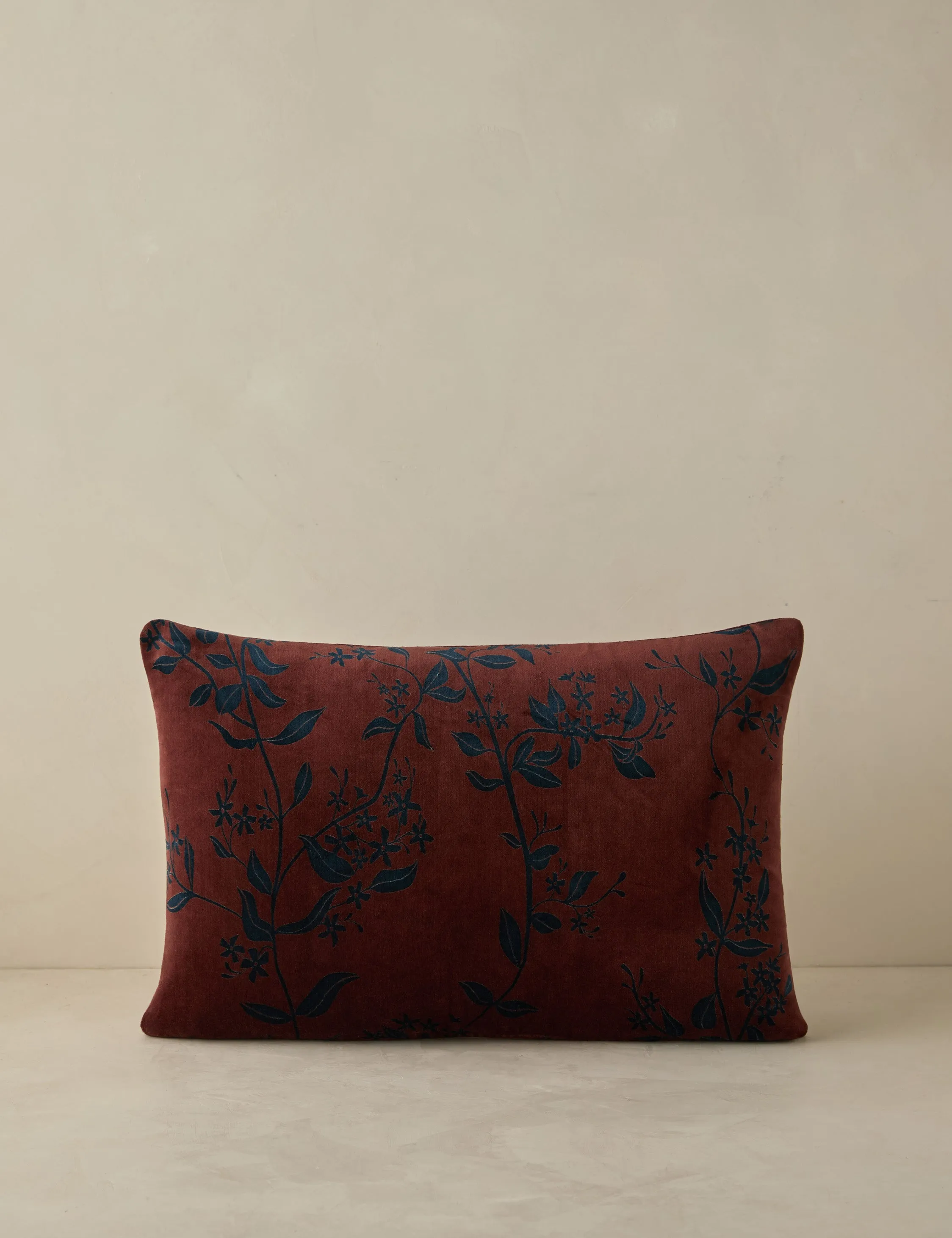 Carmine Velvet Pillow Lulu and Georgia